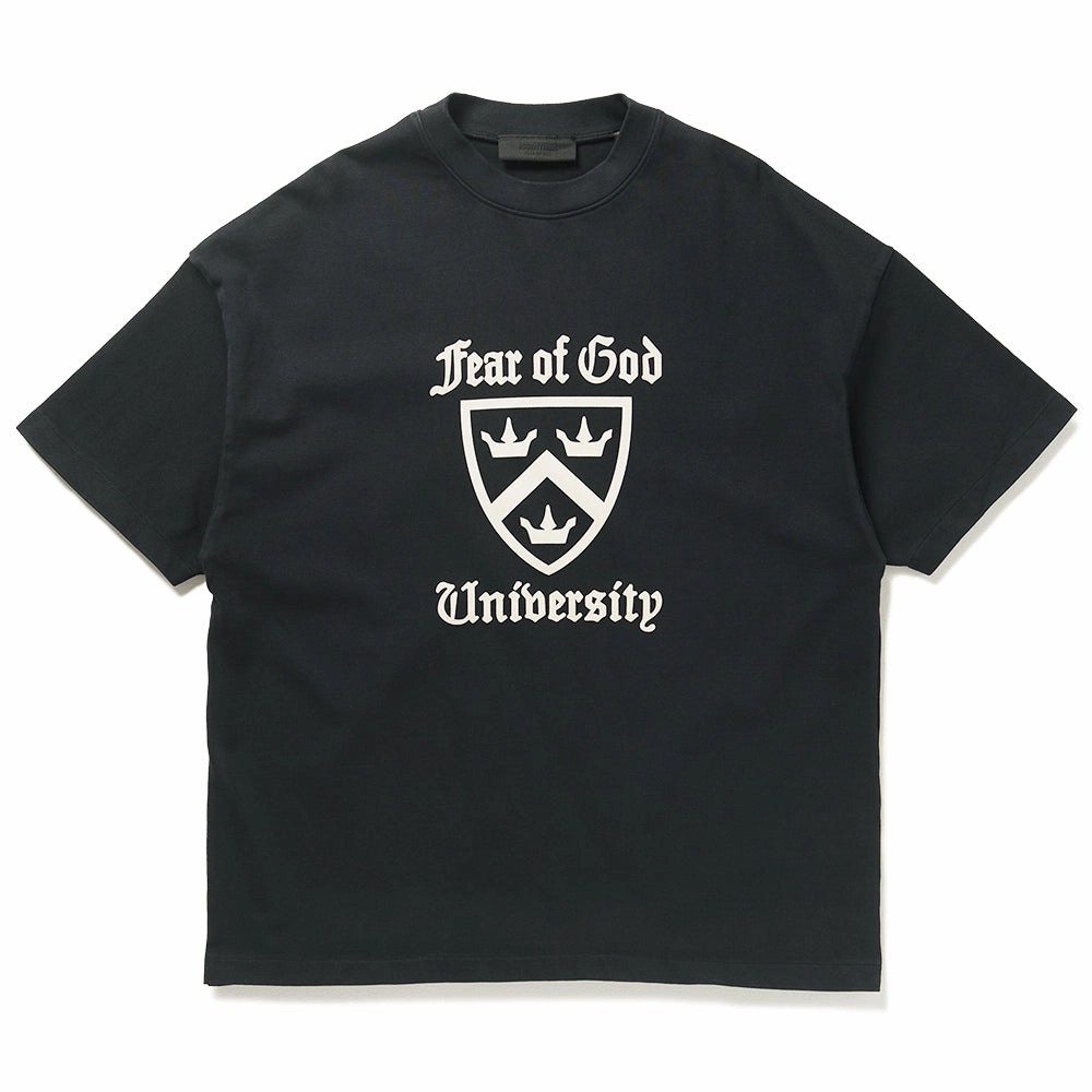 Camping site Fear Of God Essentials Heavy Crewneck Tee - Black