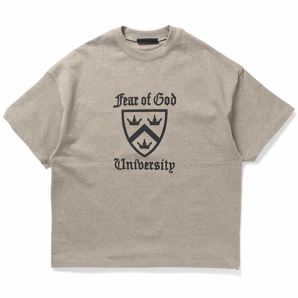 Fear Of God Essentials Heavy Crewneck Tee - Heather Gray Senior Style Seamless Shoulder Transition