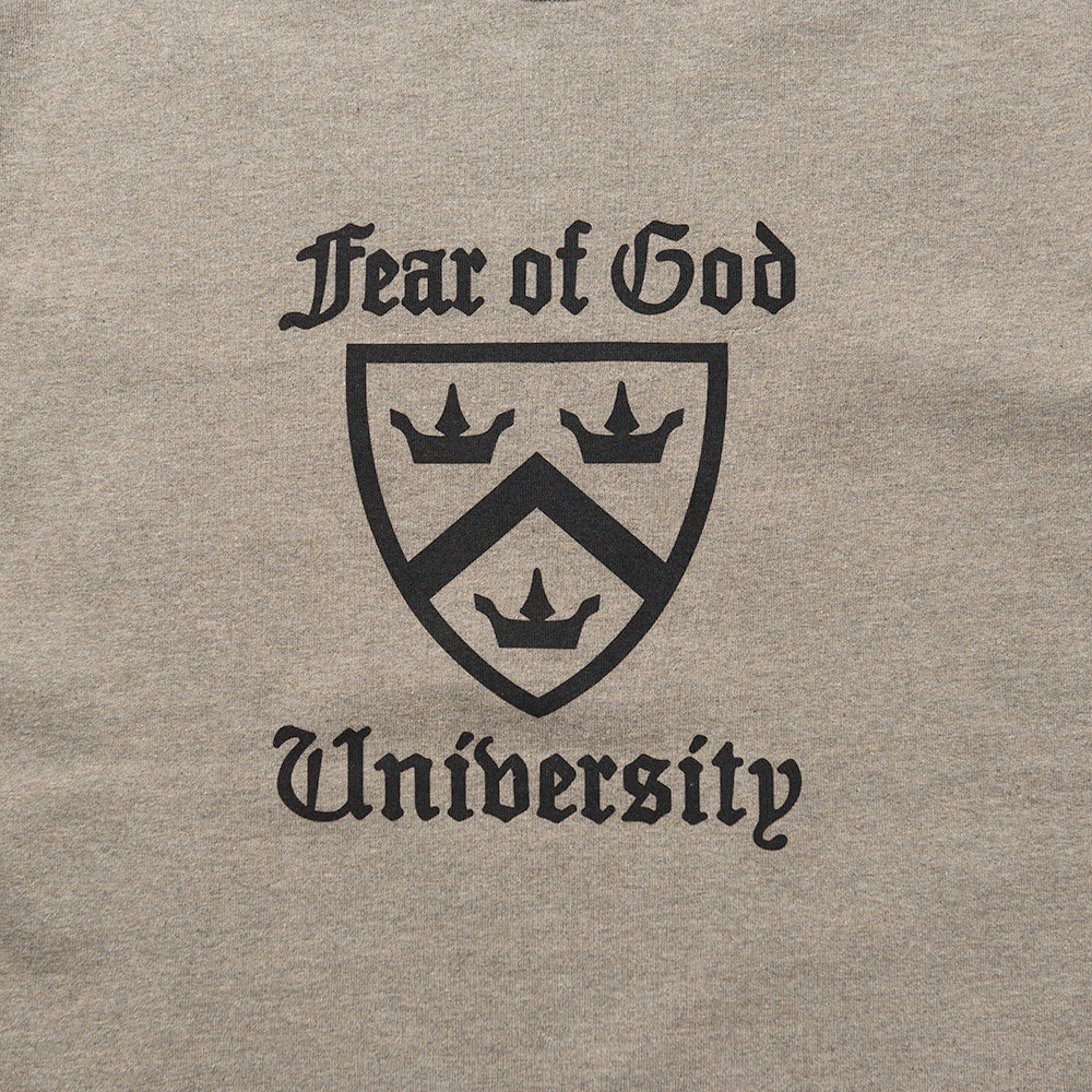 safari venue Fear Of God Essentials Heavy Crewneck Tee - Heather Gray