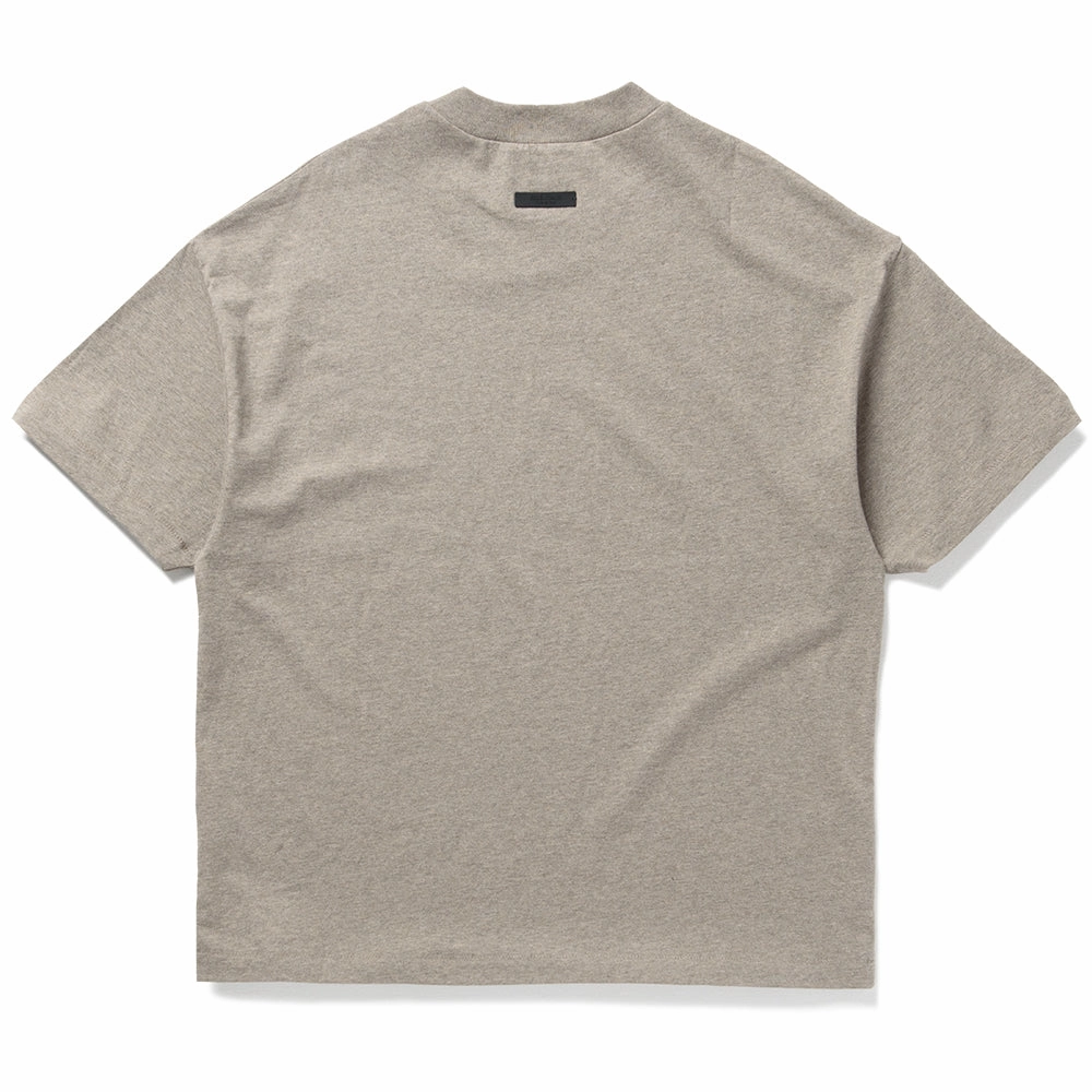 Fear of God Essentials Jersey Crewneck Tee - Heather Gray Indoor Comfort zipper