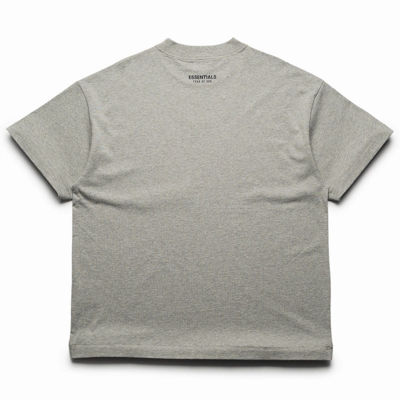 Fear Of God Essentials Vintage Fit Tee - Concrete Heather Bow ruching