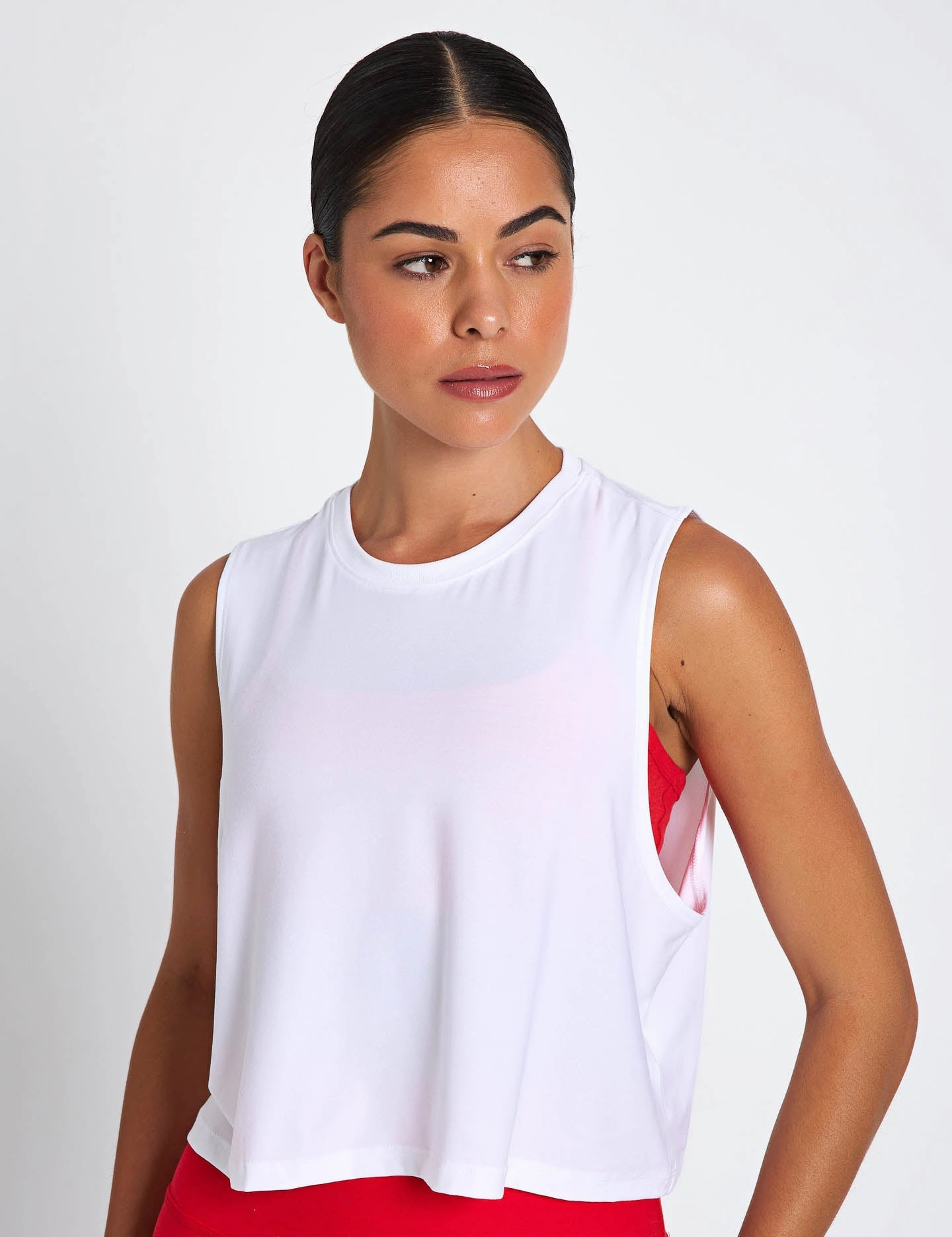 Featherweight Minimal Cropped Tank - Cloud White Navigation - equipped research and development