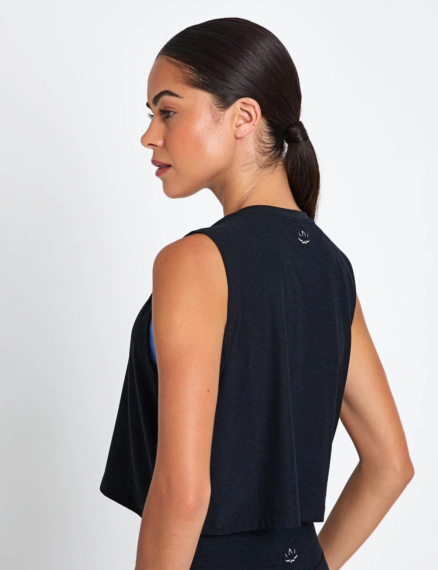 Hygienic Lining psychological warfare Featherweight Minimal Cropped Tank - Darkest Night