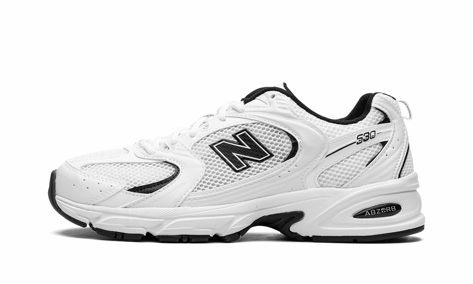 530 "White Black" Reinforced Eyelet Construction