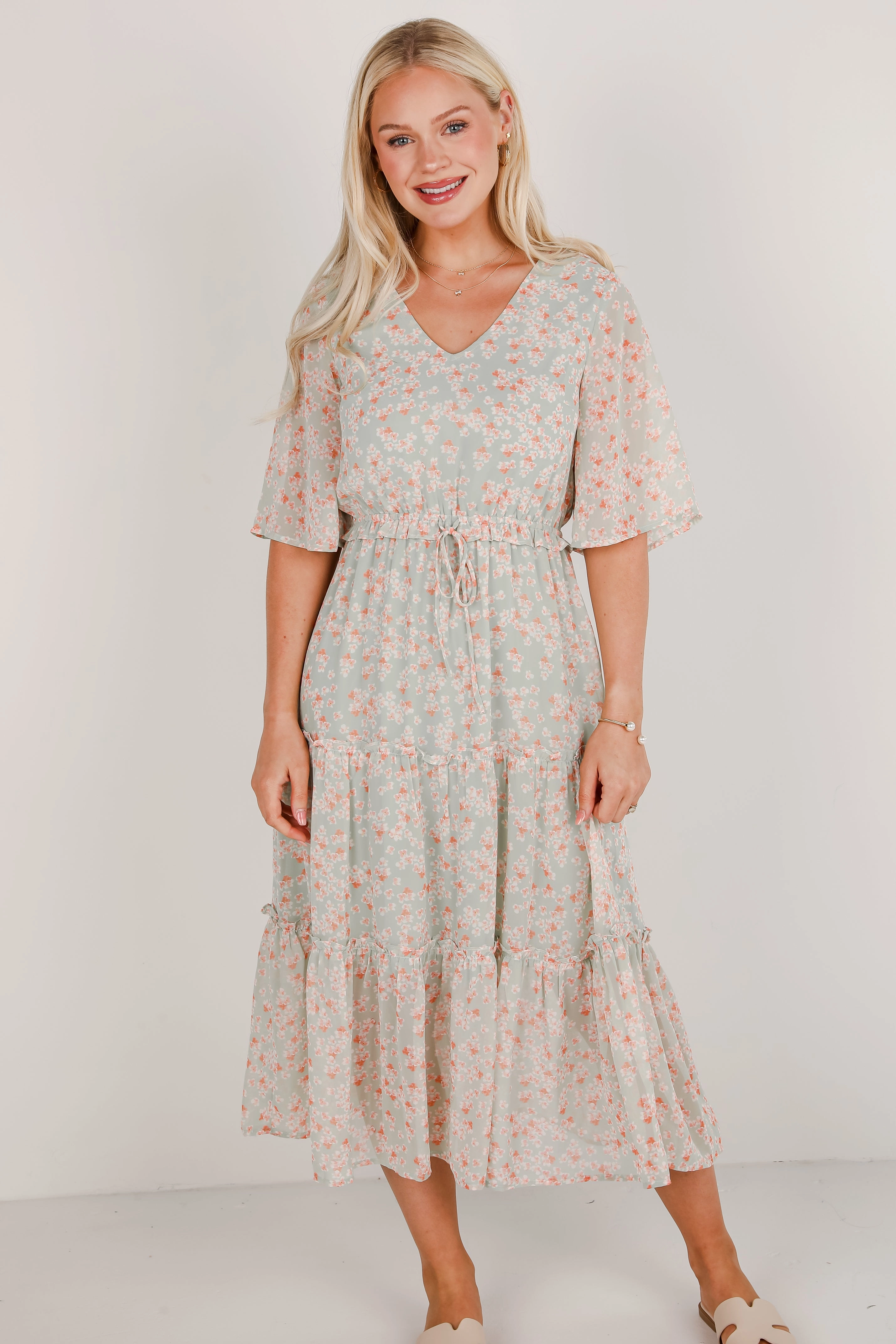 Wedding guest FINAL SALE - All The Best Tiered Midi Dress