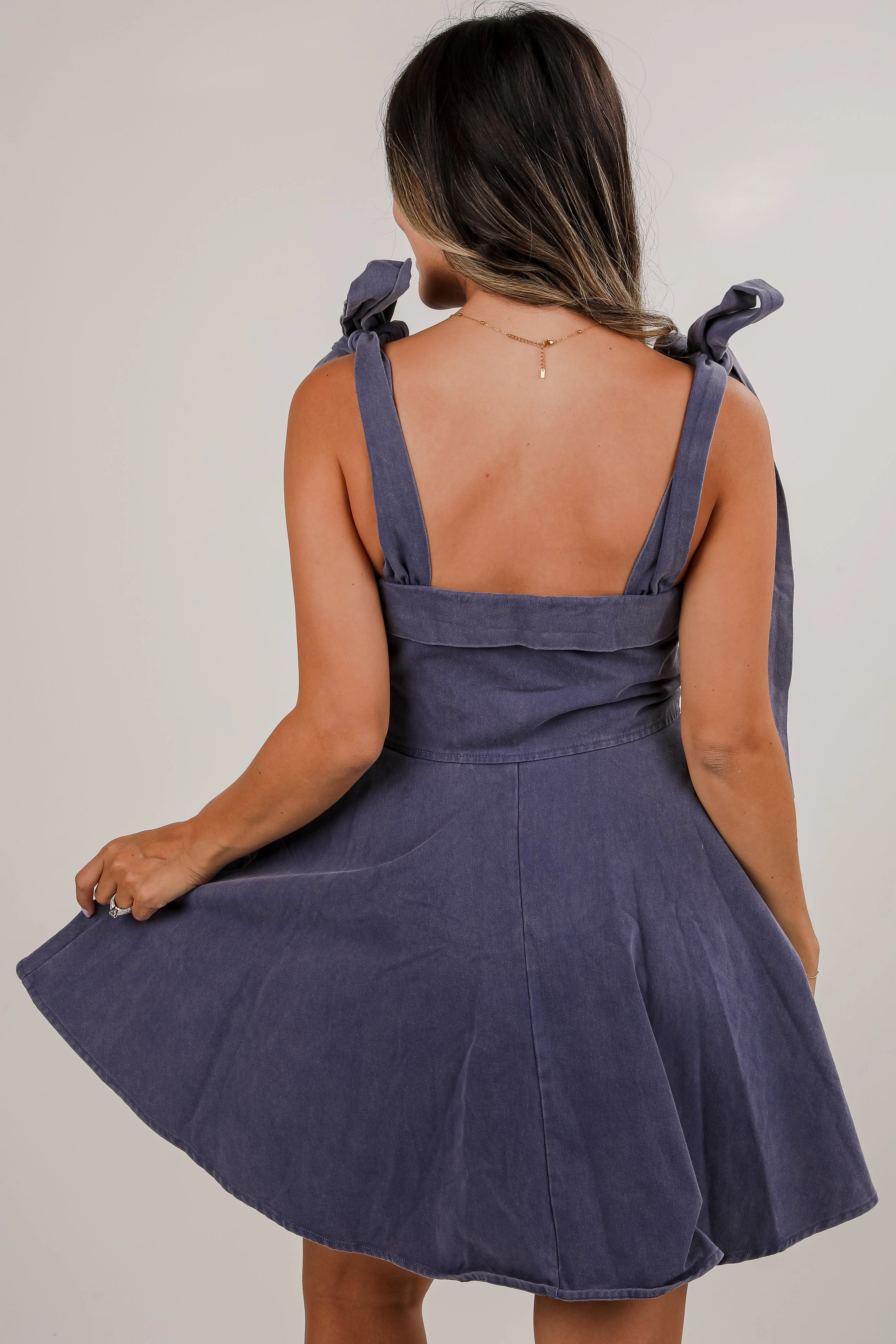 Fresh Outfit Travel Friendly FINAL SALE - Meet Me Later Denim Mini Dress