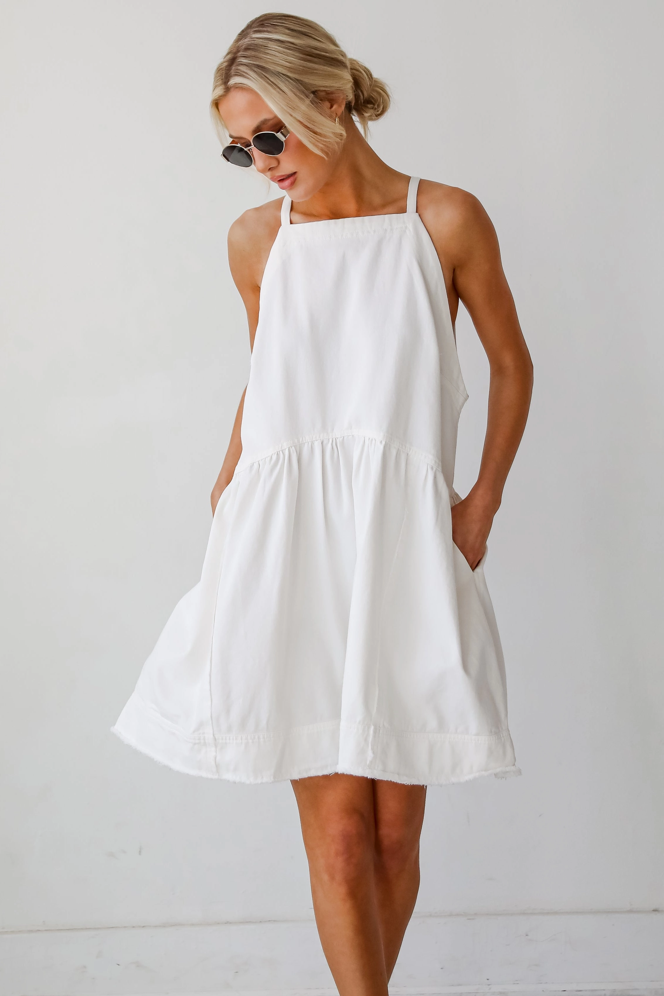 Poised Vibe FINAL SALE - Sweetly Made Denim Mini Dress