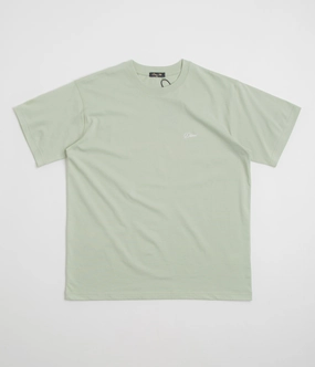 Dime Cursive Small Logo T-Shirt - Charcoal Moss birthday cycling event