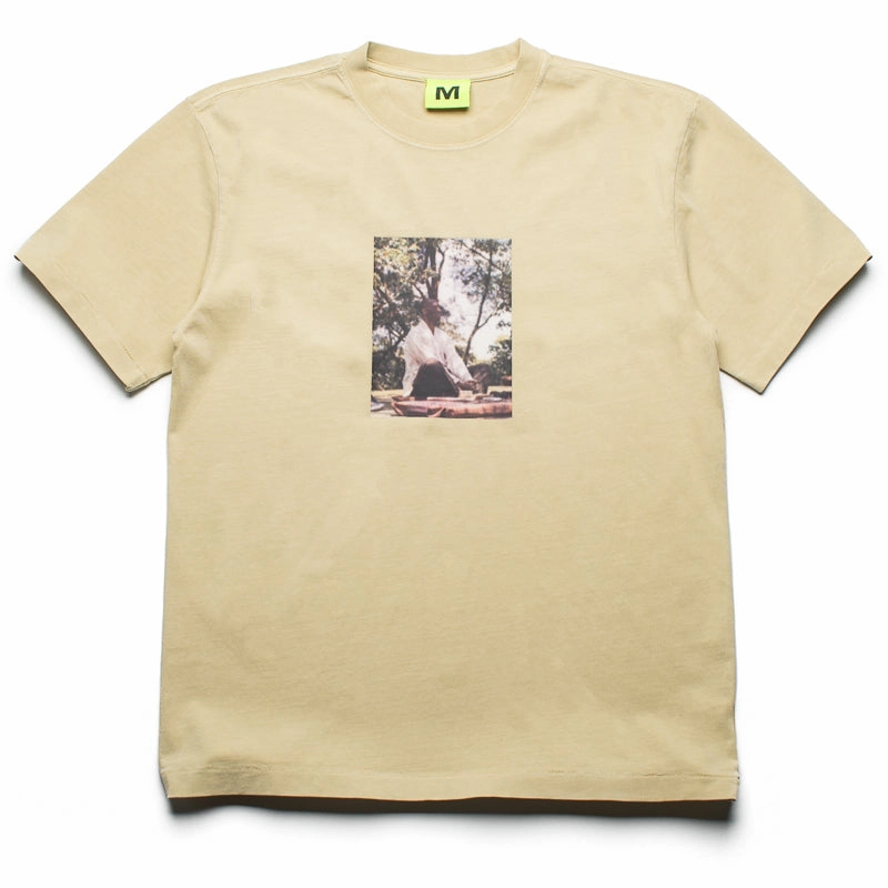 Brushed Cotton Blend Supervsn Inside Out Tee - Pale Olive