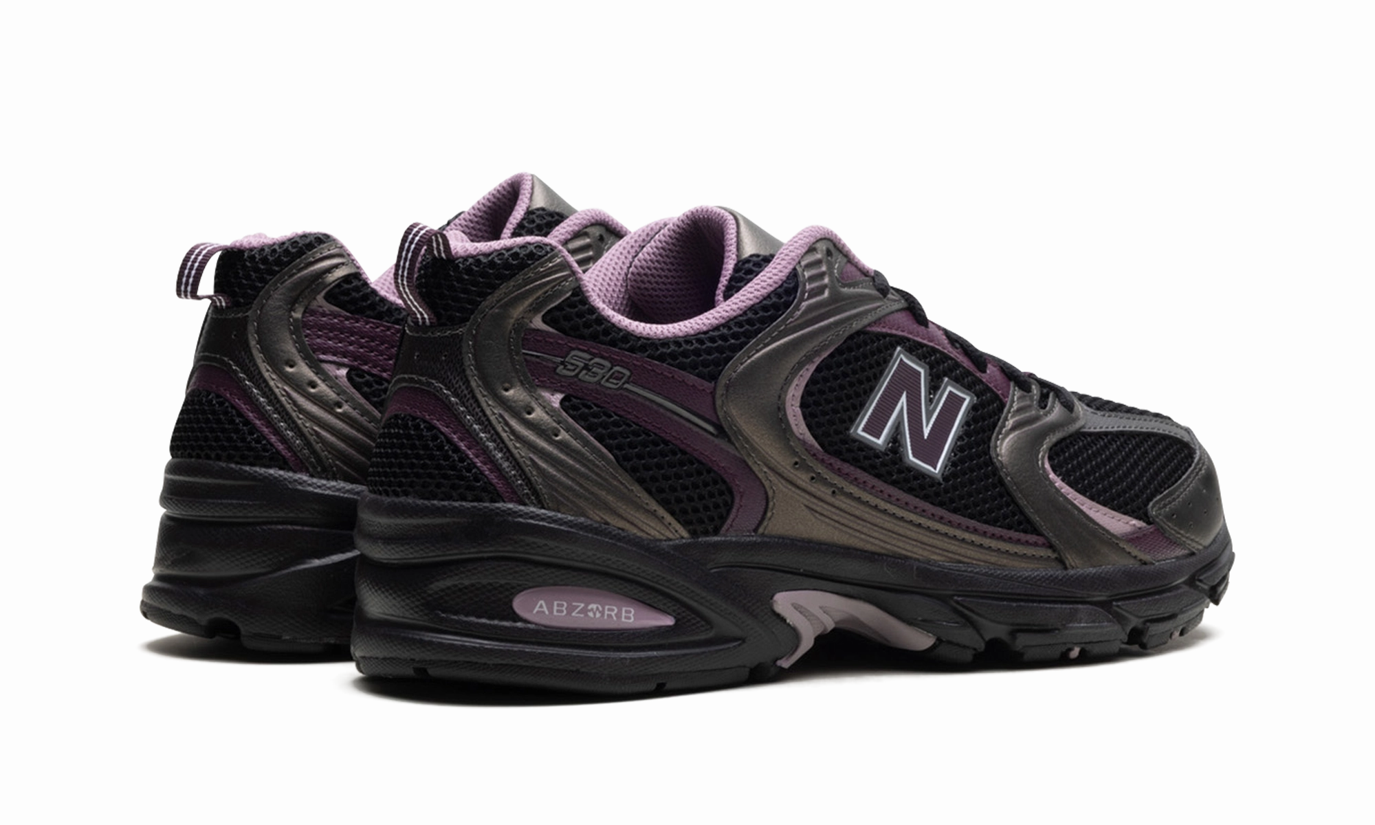 Low noise Foot Cushion 530 "Black Metallic Plum Brown"