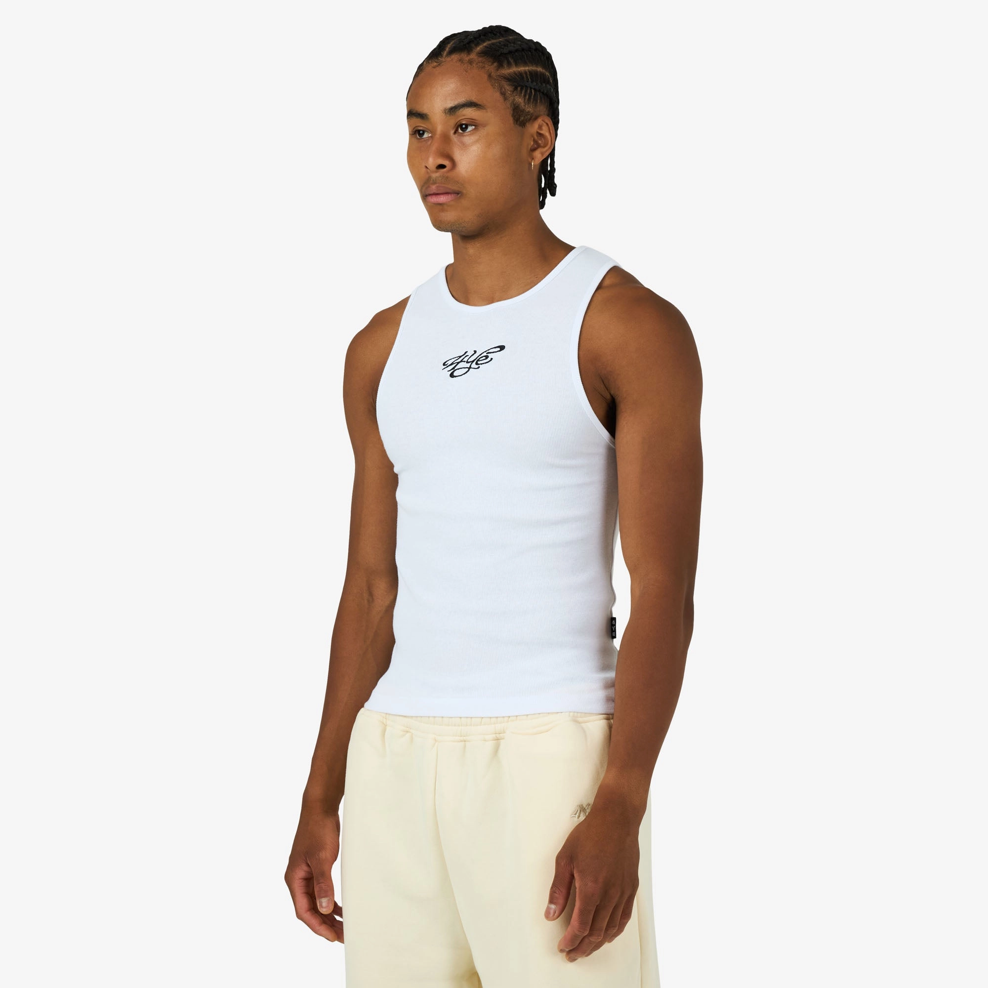 Bound Armhole Edges arcade venue 4YE Signature Tank White