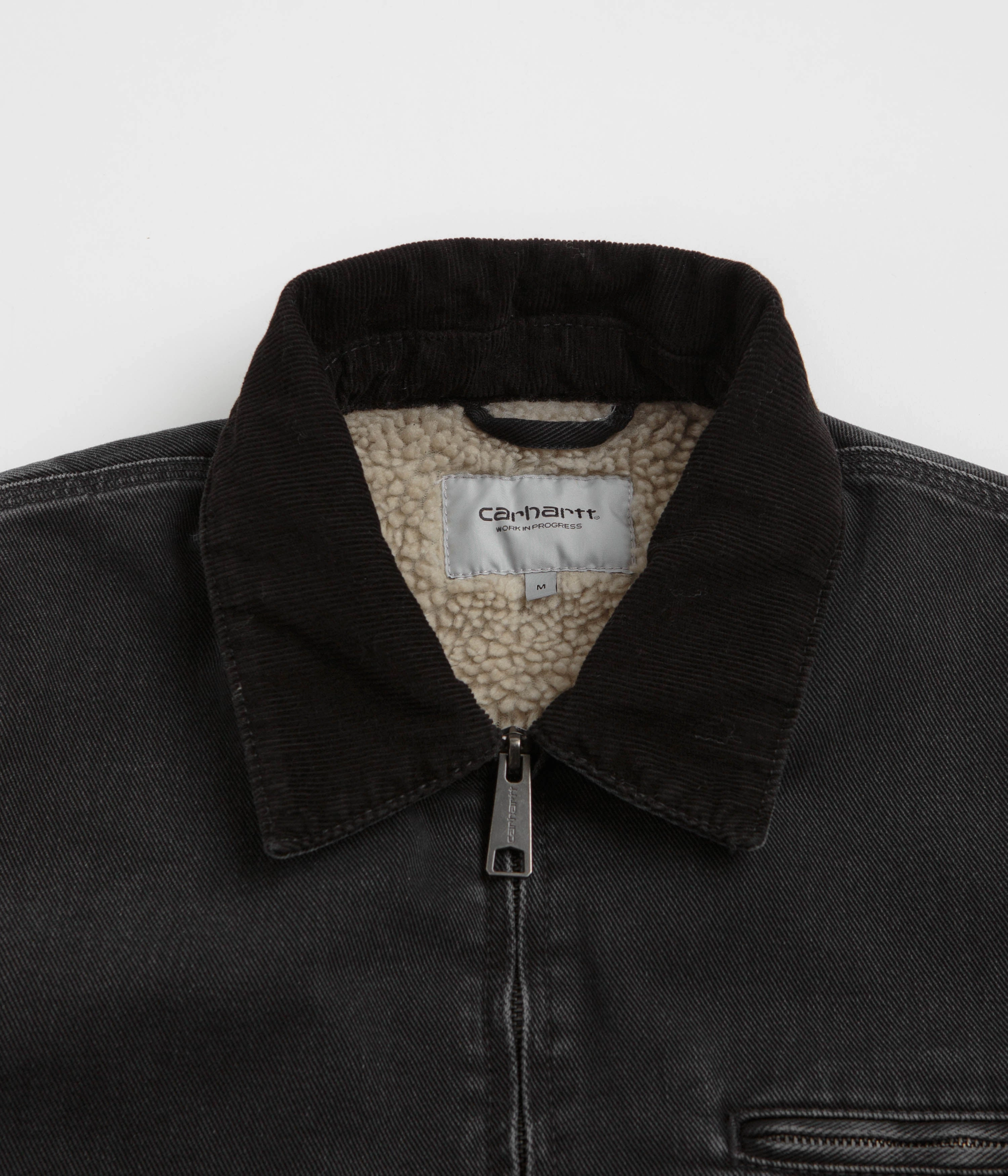 Fashion Protection Carhartt OG Detroit Jacket - Black / Black Stone Washed