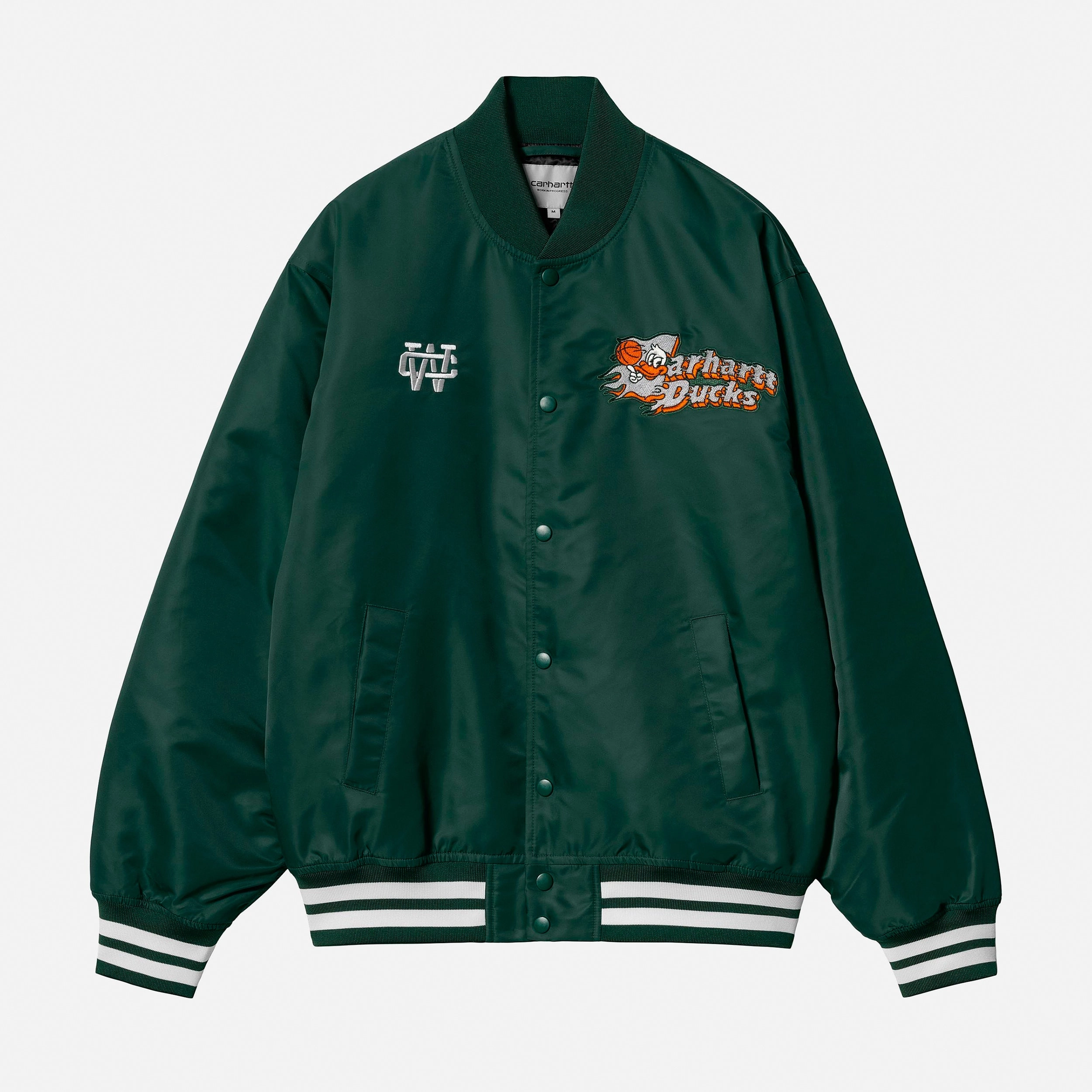 Casual Comfort Wear Flaming Ducks Bomber