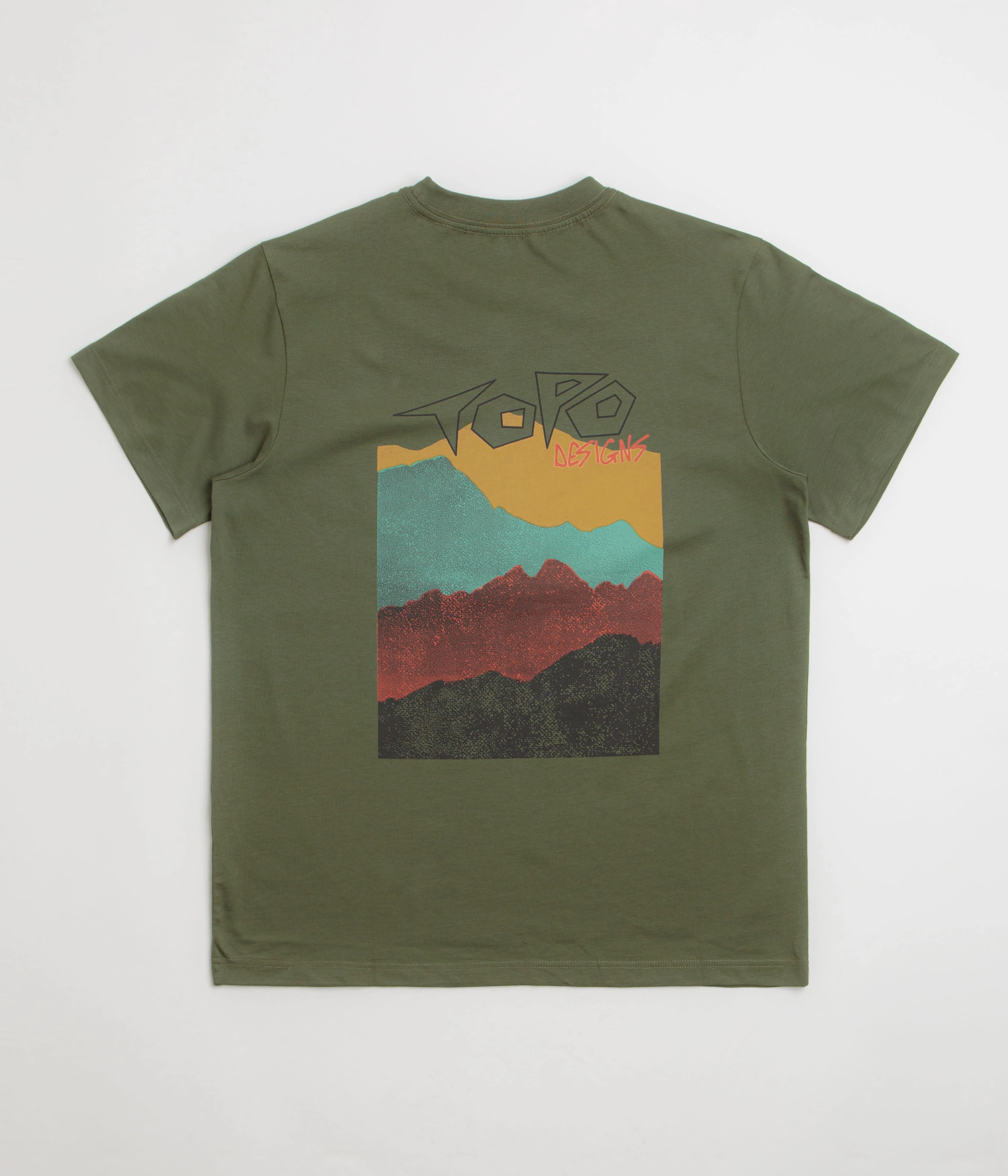 birthday embroidered hem Topo Designs Perspective T-Shirt - Beetle