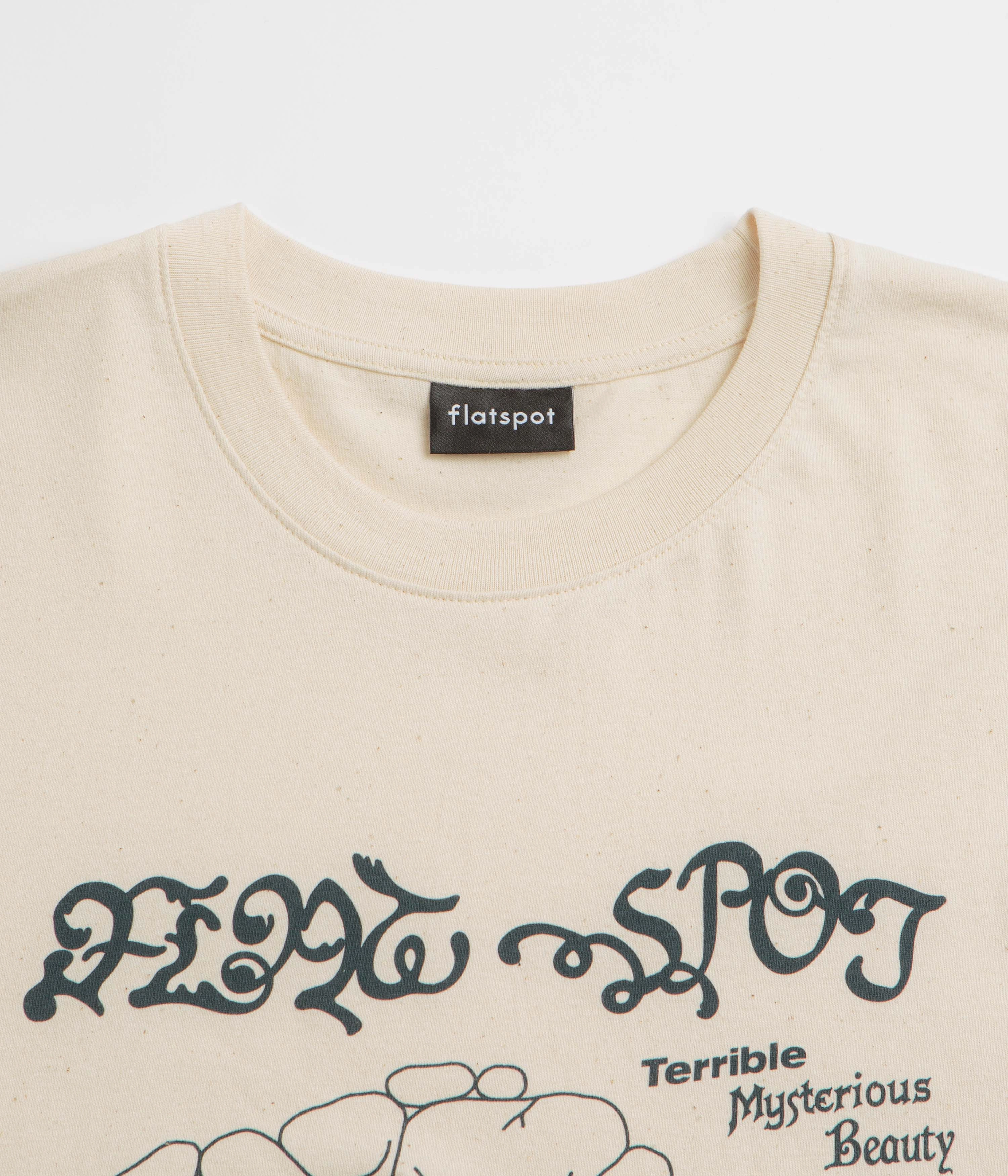 flatspot Terrible Mysterious Beauty T-Shirt - Natural Raw Organic Cotton