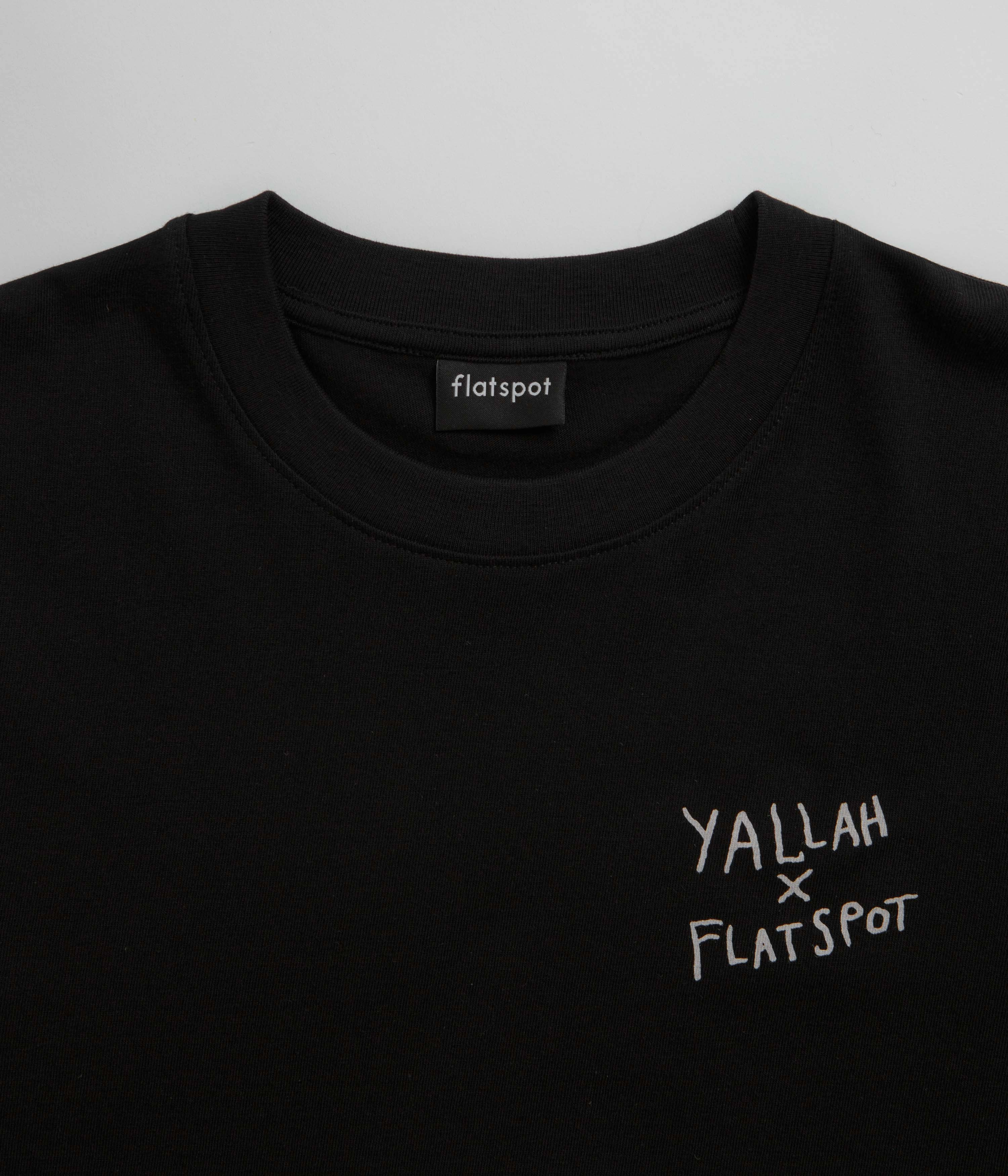 flatspot x Yallah T-Shirt - Black top Size extra large