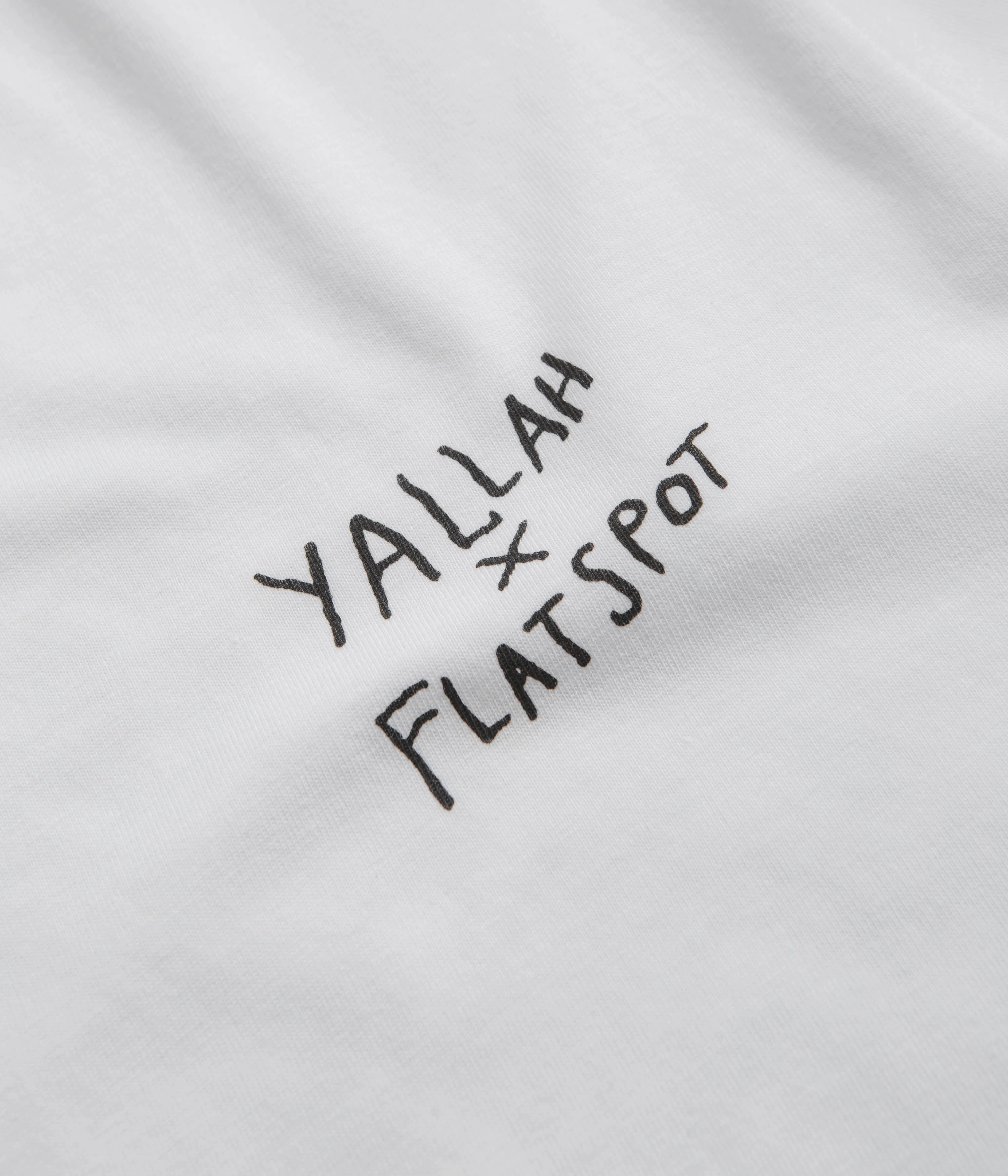 flatspot x Yallah T-Shirt - White ethnic prints