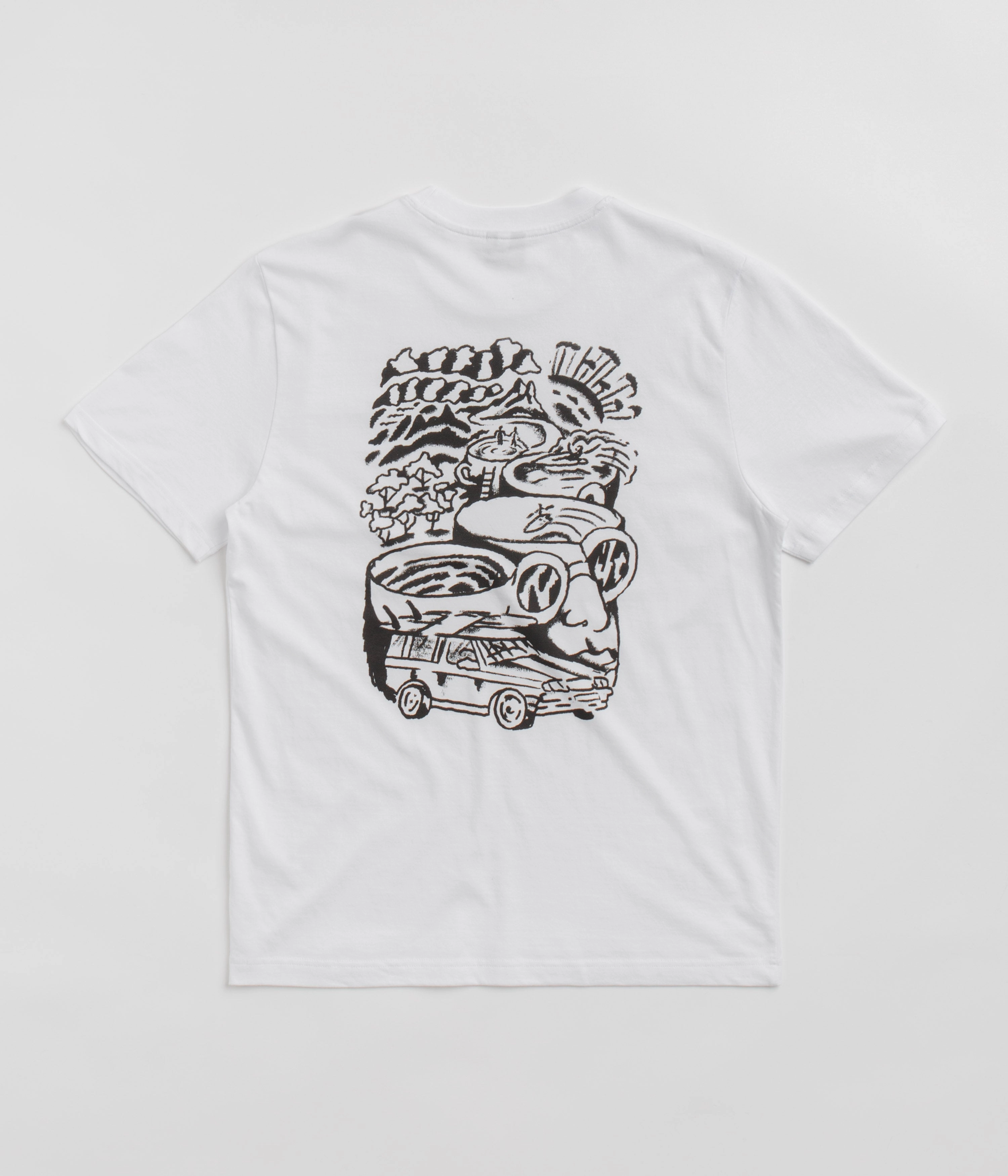 Mountainous region flatspot x Yallah T-Shirt - White