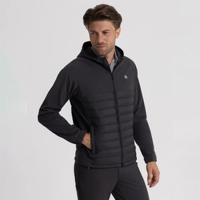 Apex Hybrid Hooded Jacket Carbon Black Improve Secure Storage Compartments