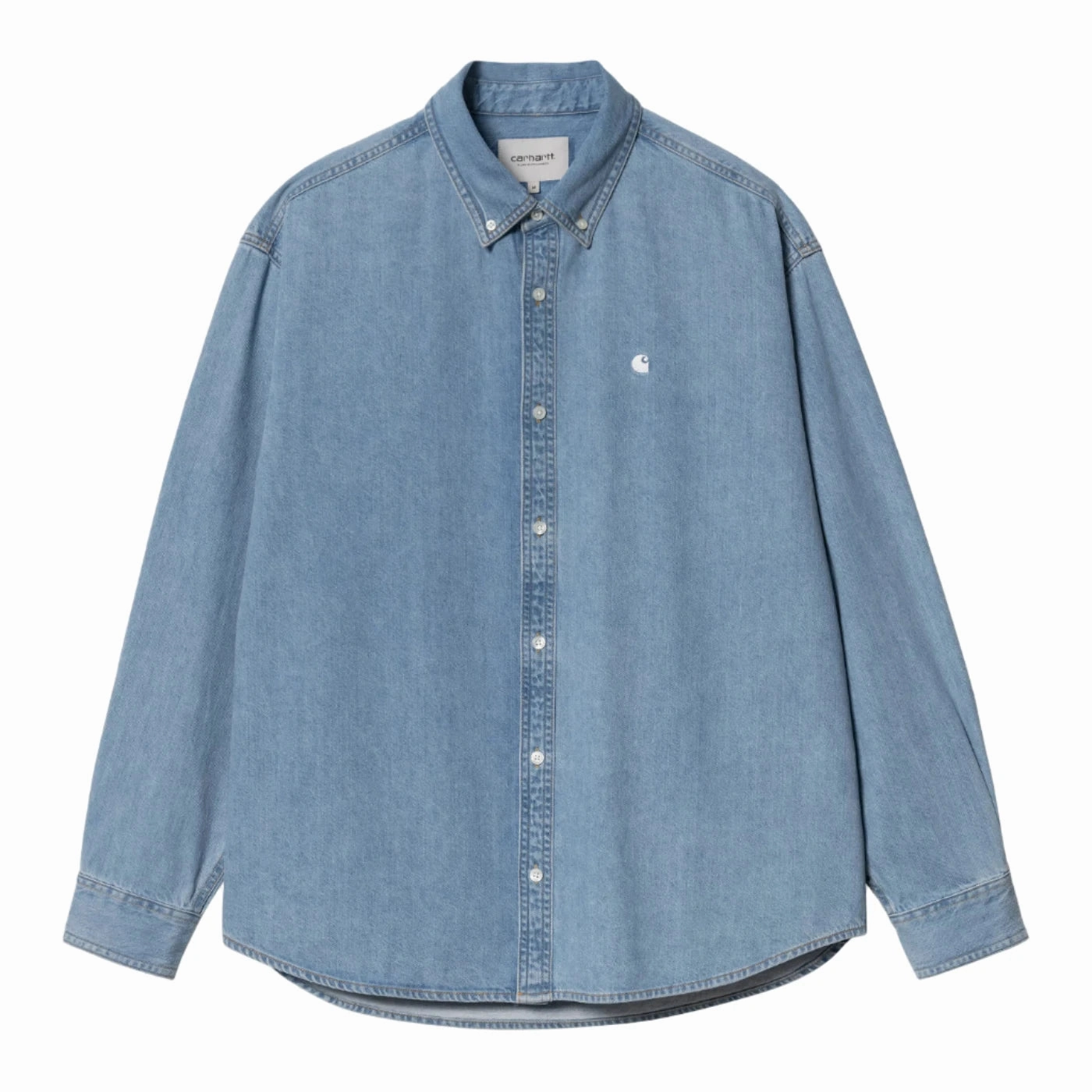 Carhartt WIP L/S Lucas Shirt - Blue bleached Petite Option Quality Wear