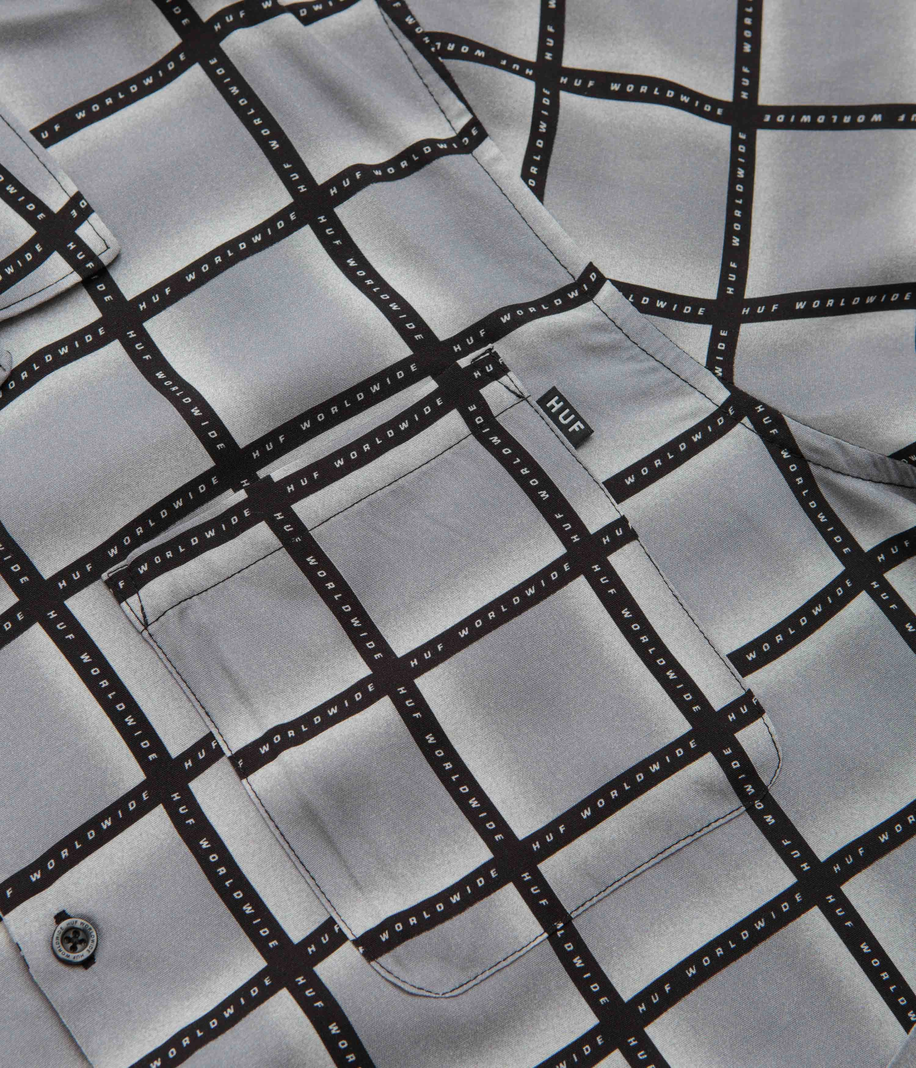 HUF Flynn Short Sleeve Resort Shirt - Black Abrasion resistant holiday season