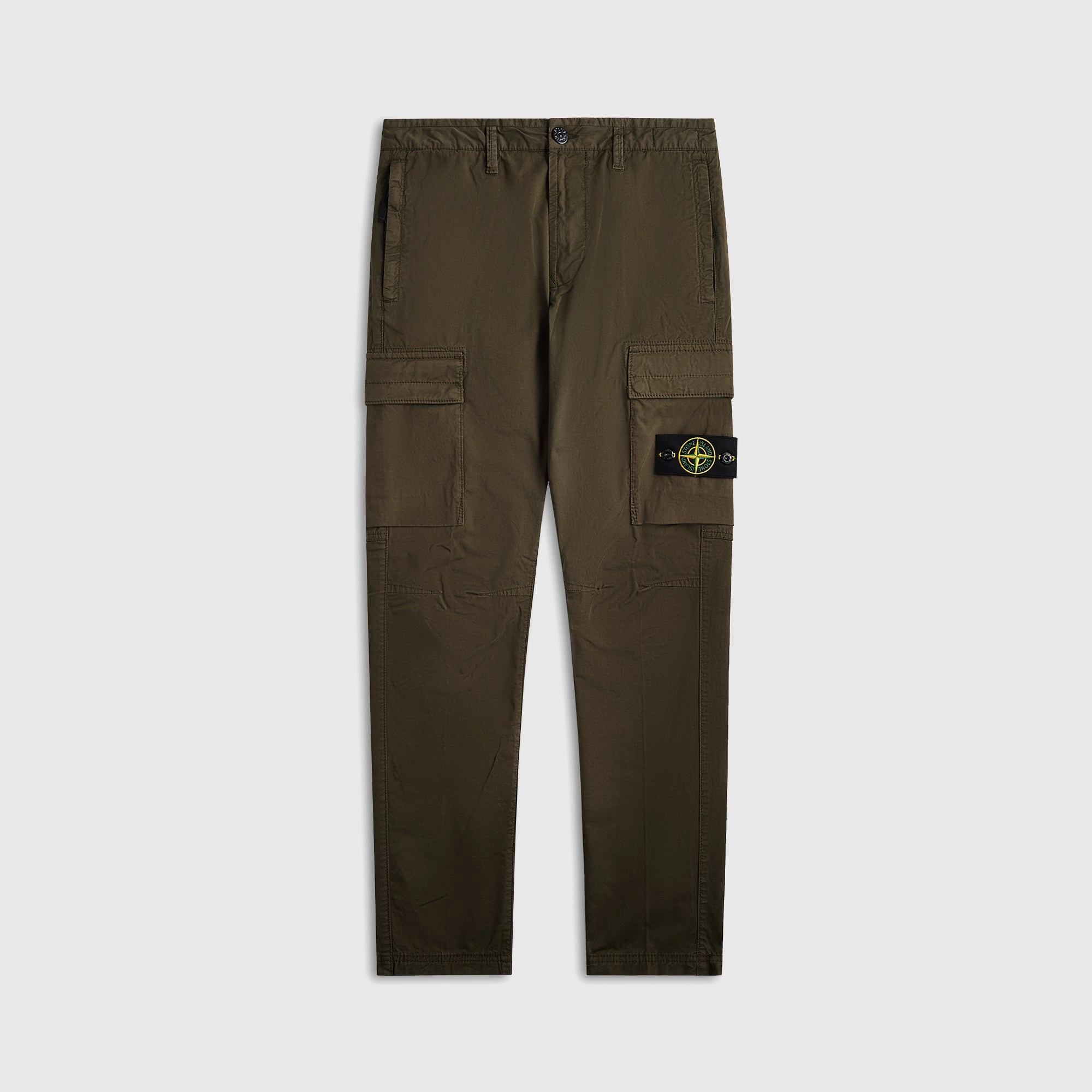 AdjustableWaistband Stone Island Stretch-Tc Garment Dyed Pant - Military Green