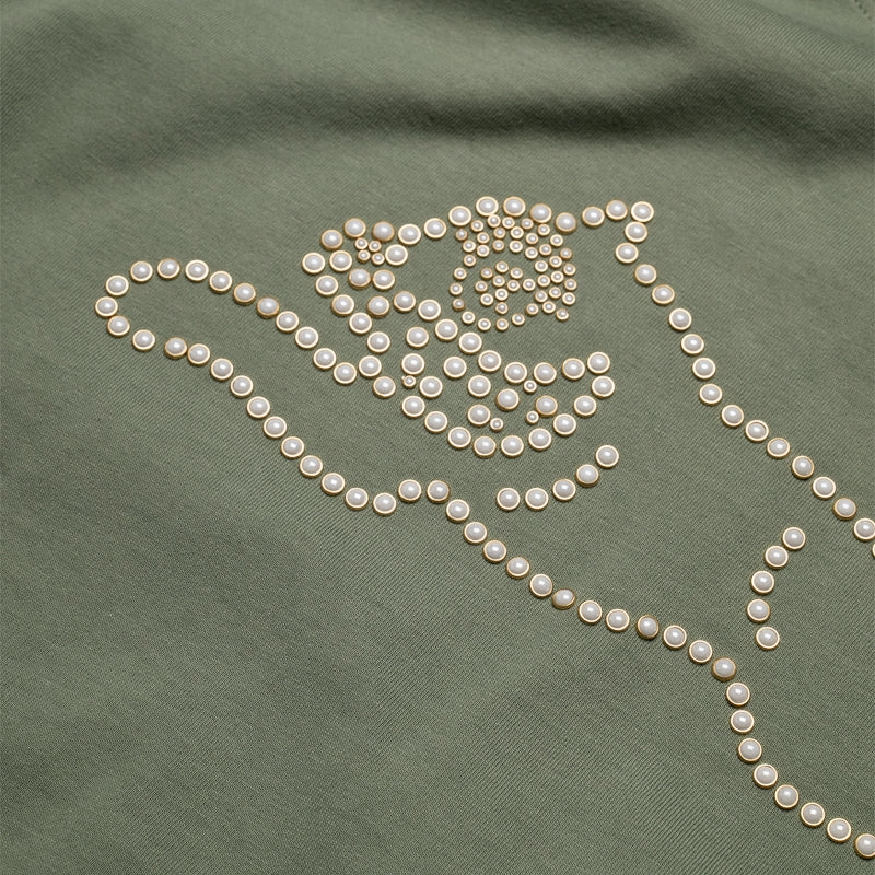 Ice Cream Pearl Beads Tee - Sea Spray camping clothes Moisture Wicking Fabric