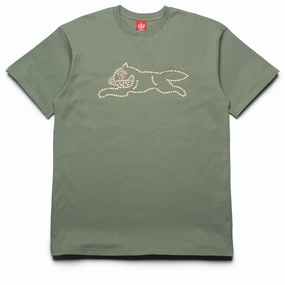 wrap waist Ice Cream Pearl Beads Tee - Sea Spray