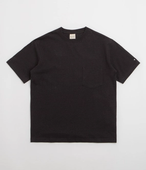 Minimalist Snow Peak Recycled Cotton T-Shirt - Black