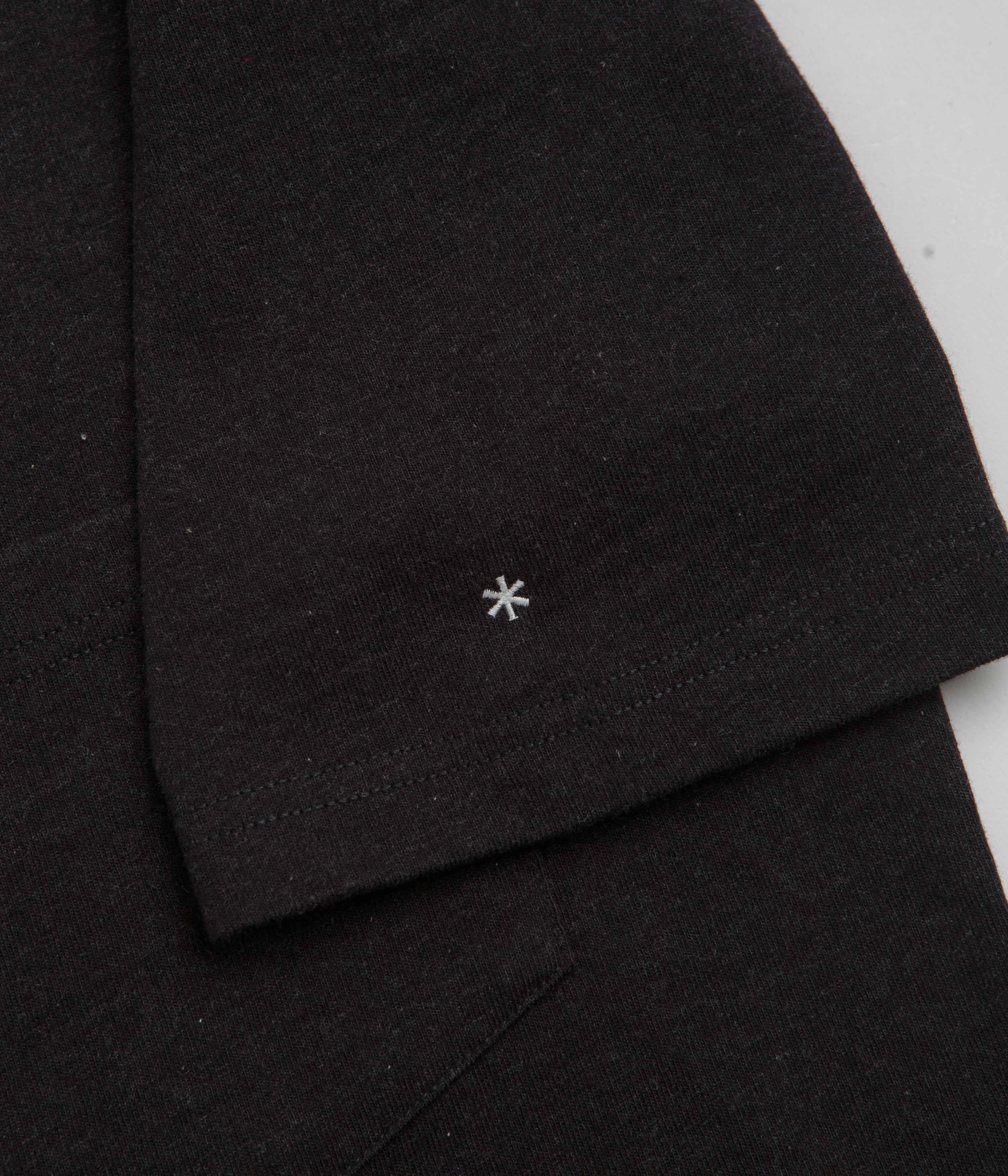 car venue Embroidered Snow Peak Recycled Cotton T-Shirt - Black