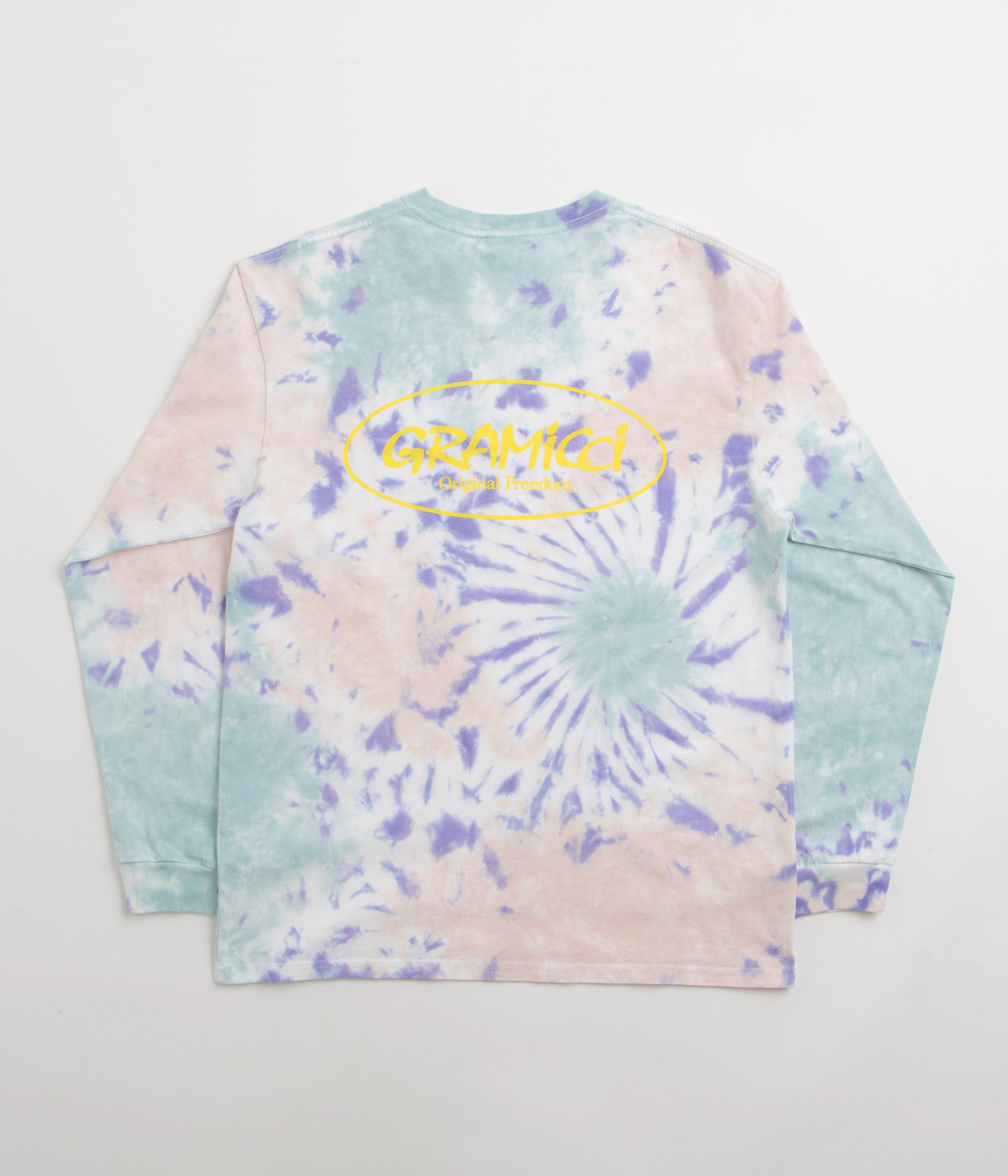 Gramicci Oval Long Sleeve T-Shirt - Blue Tie Dye billiards venue