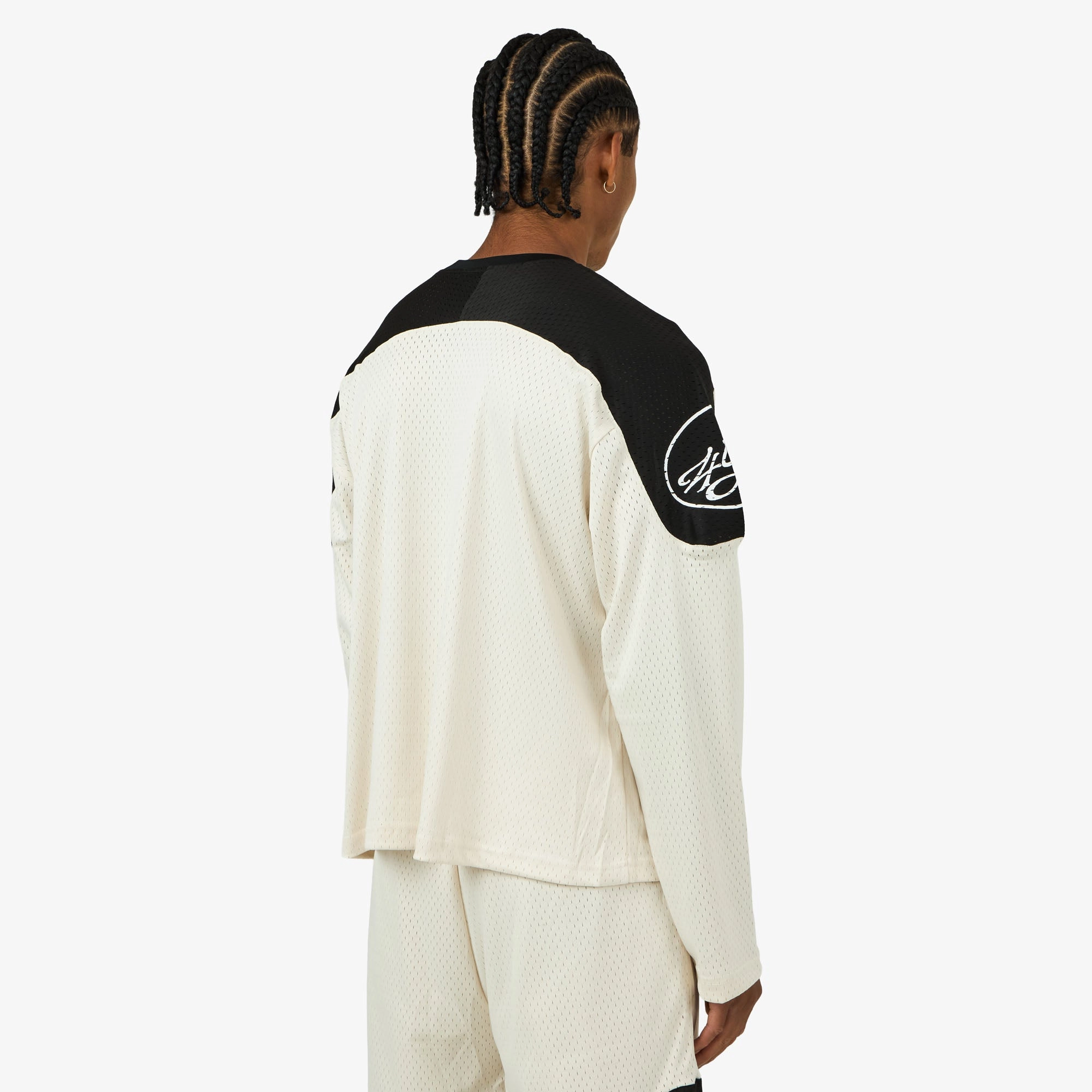 4YE Signature Mesh Jersey Ivory / Black Sweat Wicking
