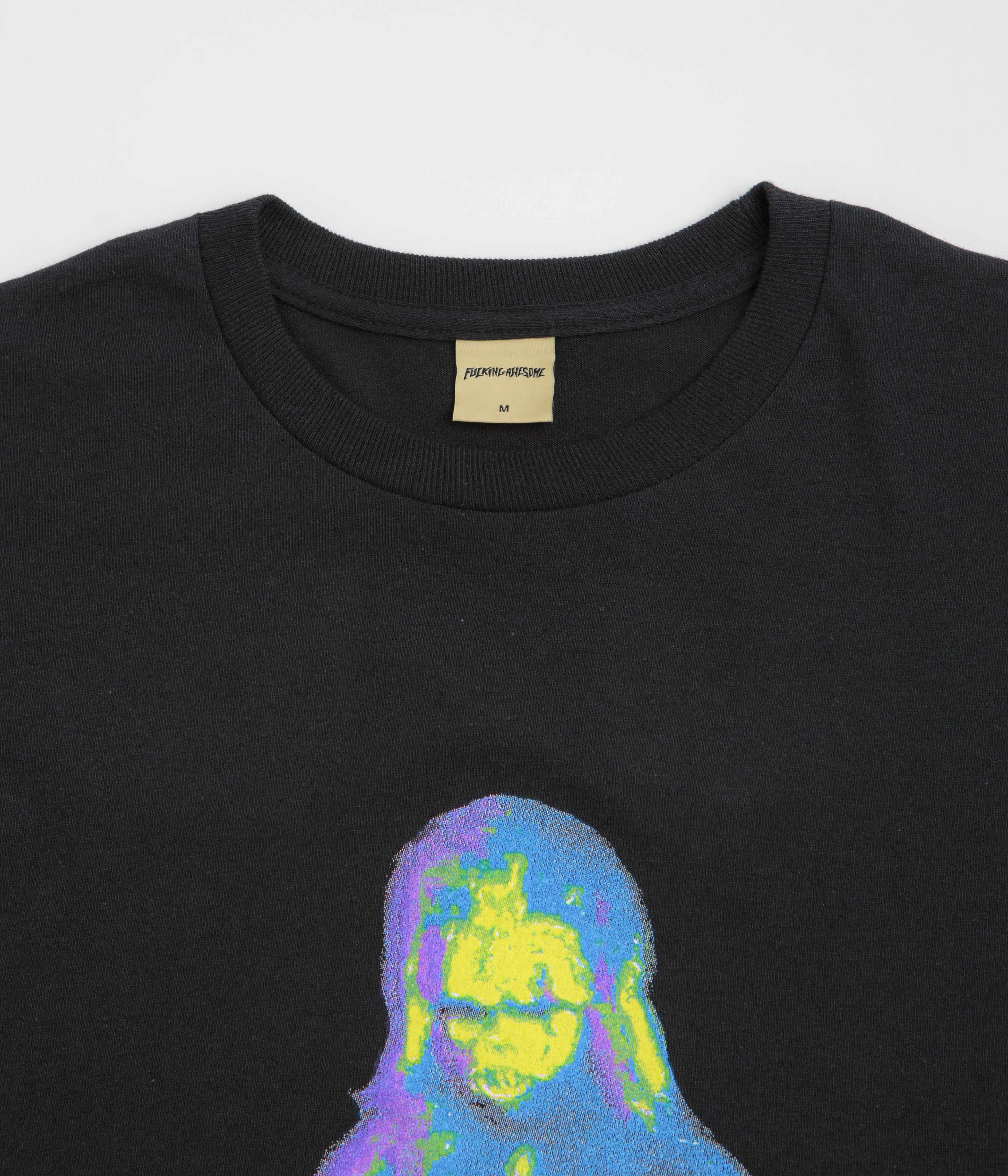 nailhead Trendy Fucking Awesome Shinkoku Long Sleeve T-Shirt - Black