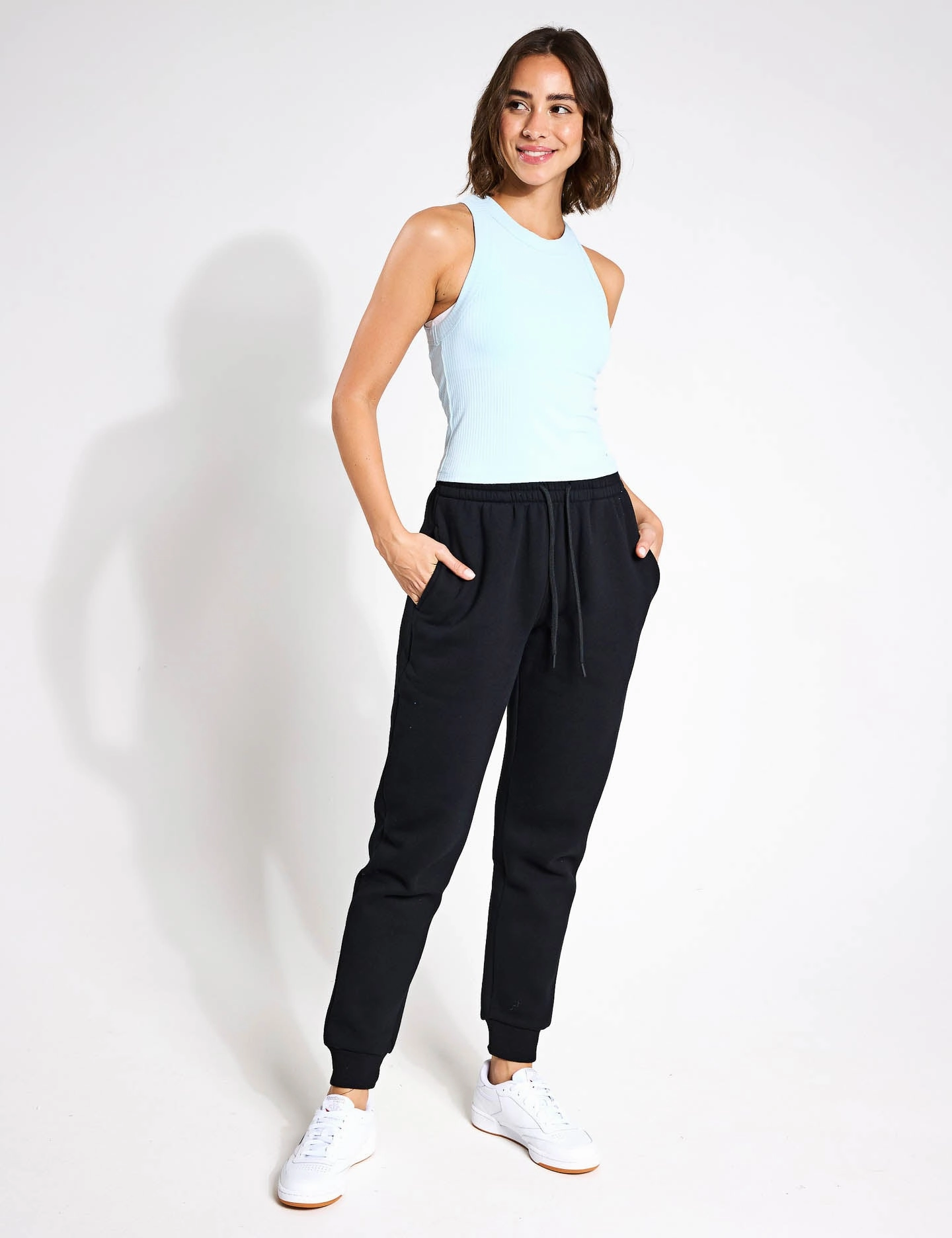 Harmony Ribbed Tank - Light Blue Offense - capable aerospace