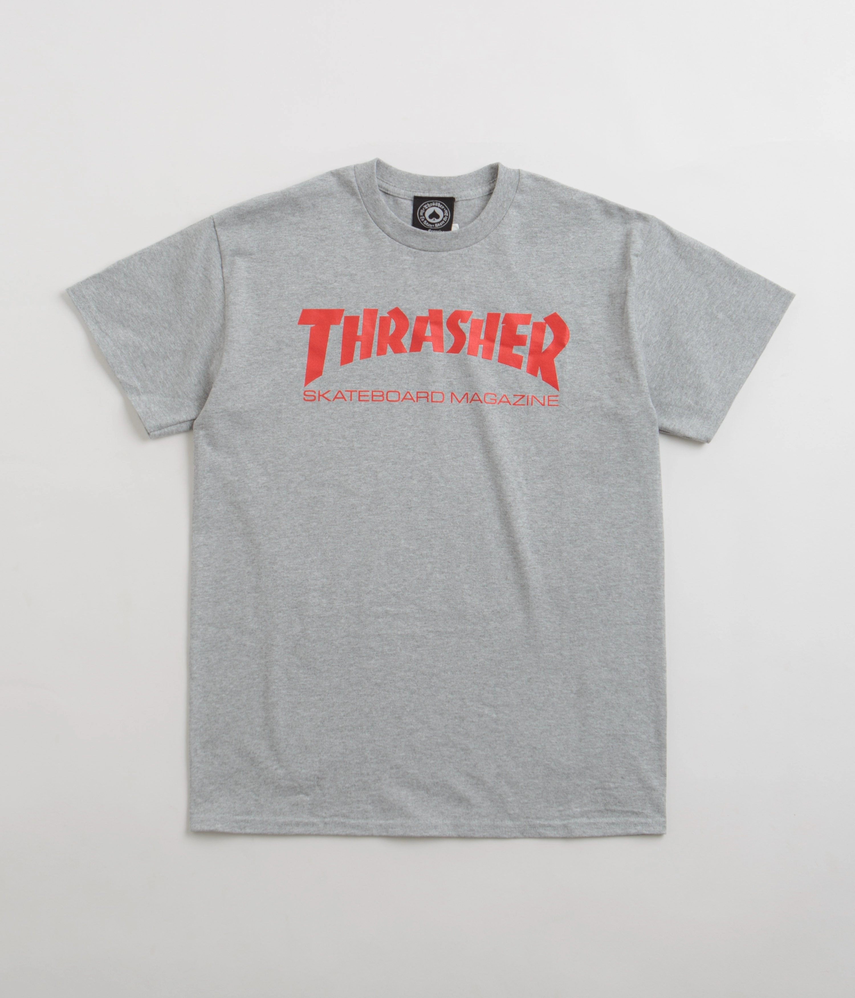 Party Thrasher Skate Mag T-Shirt - Grey / Red