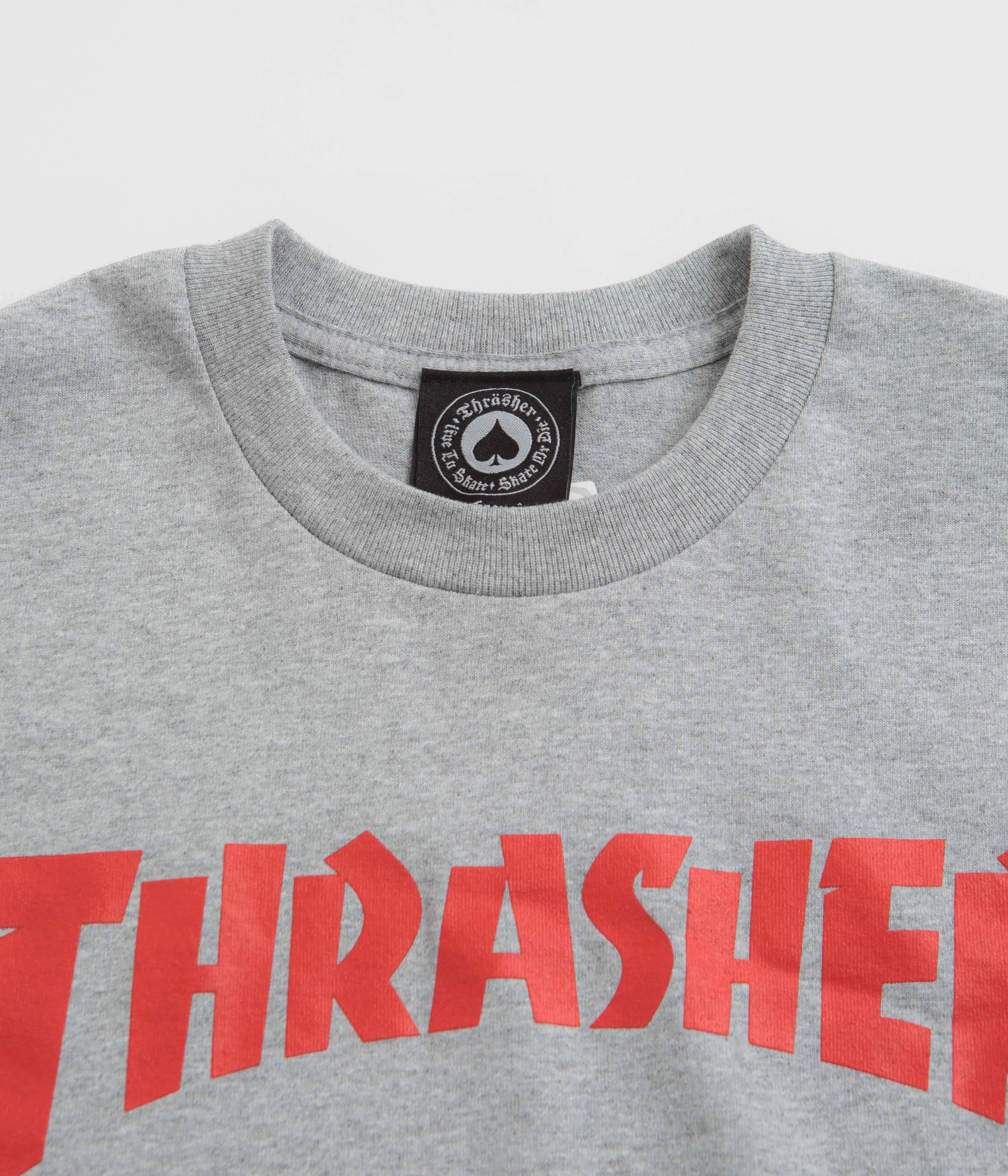 Thrasher Skate Mag T-Shirt - Grey / Red Workshop picnic event