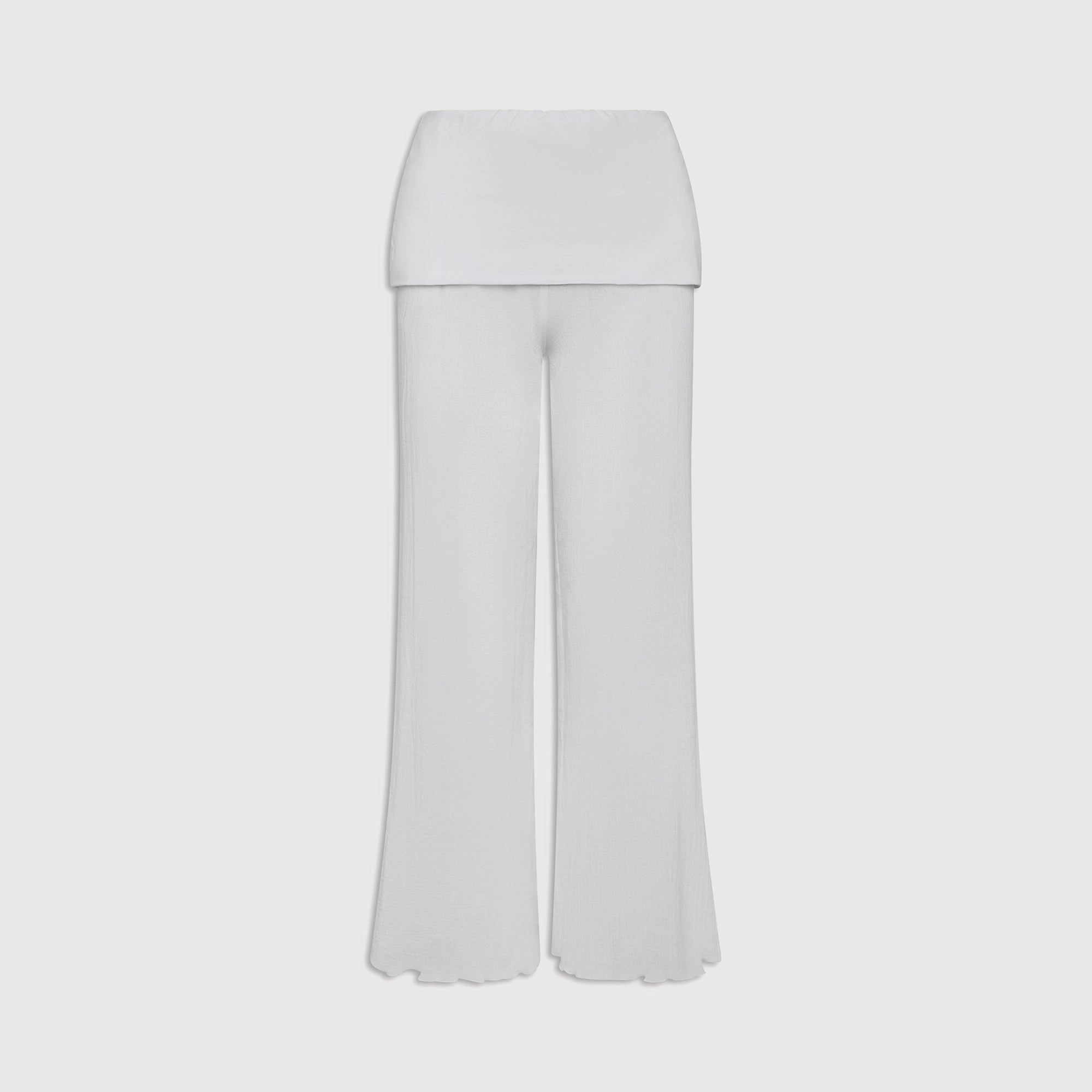 Frankies Bikinis Hayes Gauze Pant - Angel's Meadow Double Needle Stitching Multi-Purpose Wear