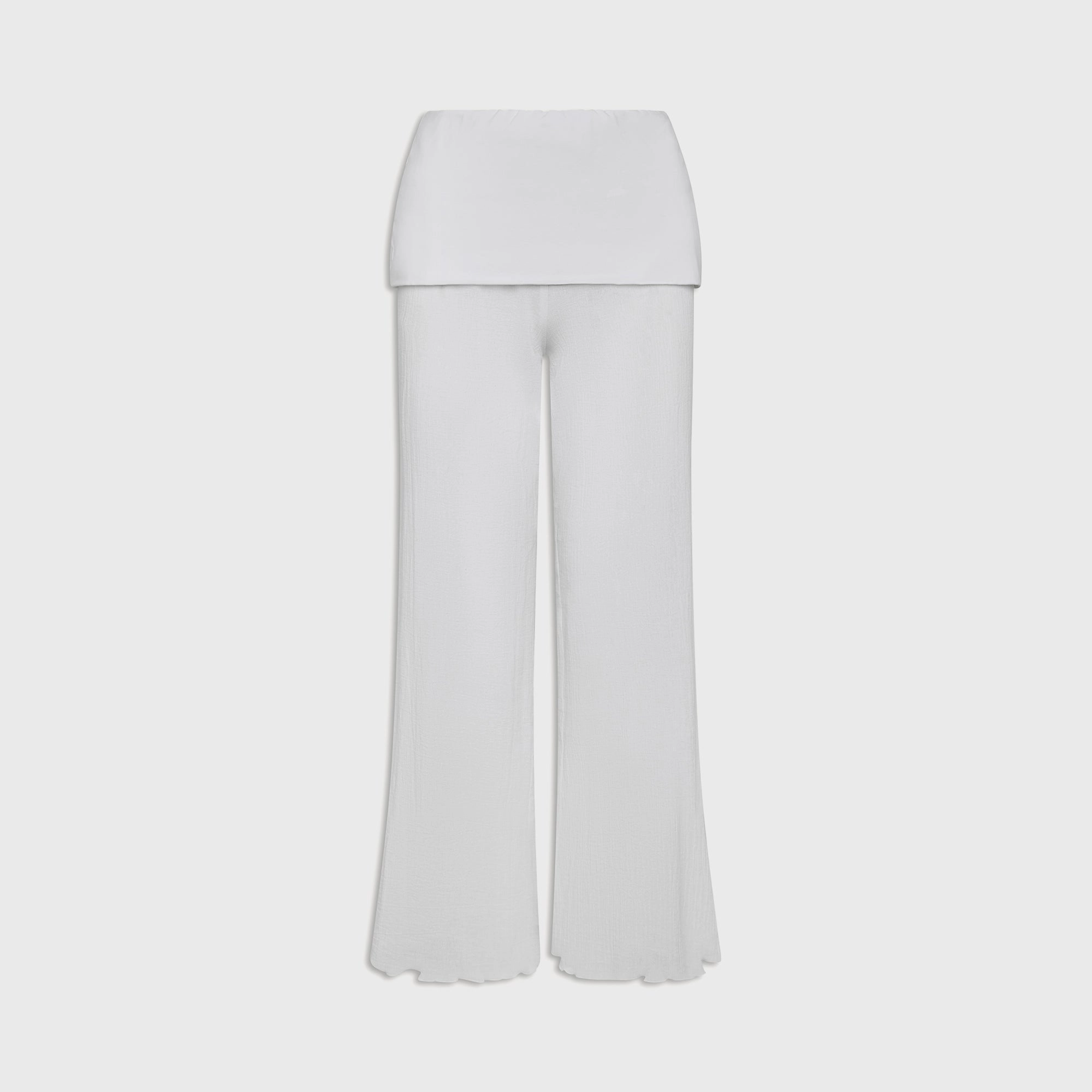 Frankies Bikinis Hayes Gauze Pant - Angel's Meadow No Gap Waist Mesh Comfort