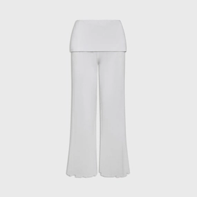 Frankies Bikinis Hayes Gauze Pant - Angel's Meadow Double Needle Stitching Multi-Purpose Wear