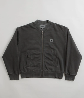 Carhartt Womens Nelson Sweat Bomber Jacket - Charcoal Report Gender - neutral