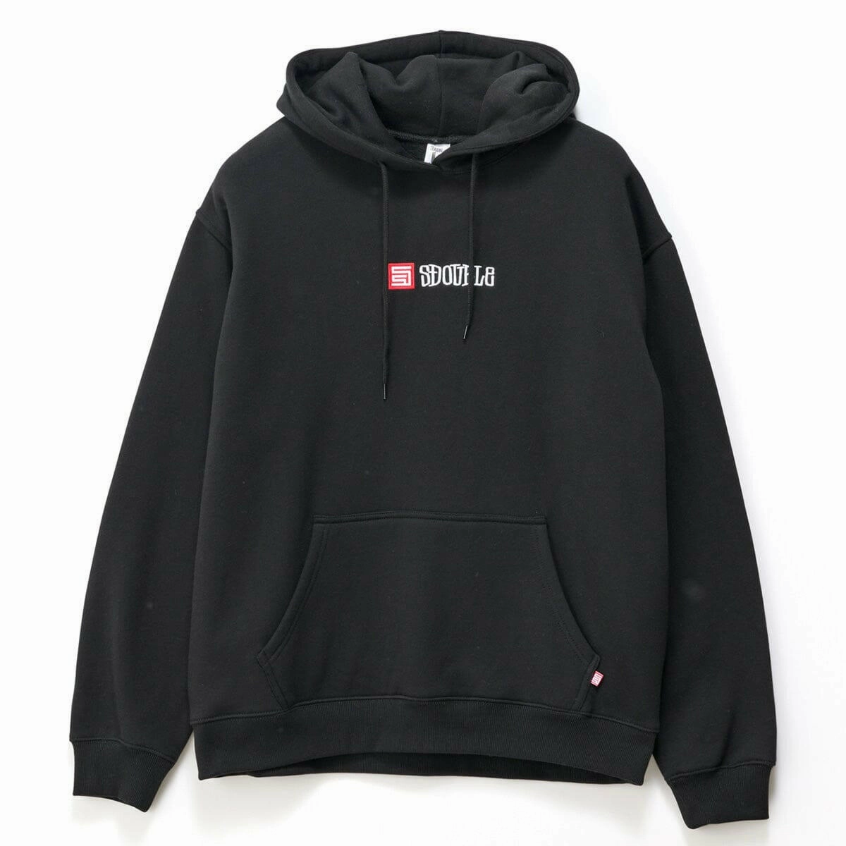 S/Double - S-Cube Block Hoodie Black All Weather Outfit