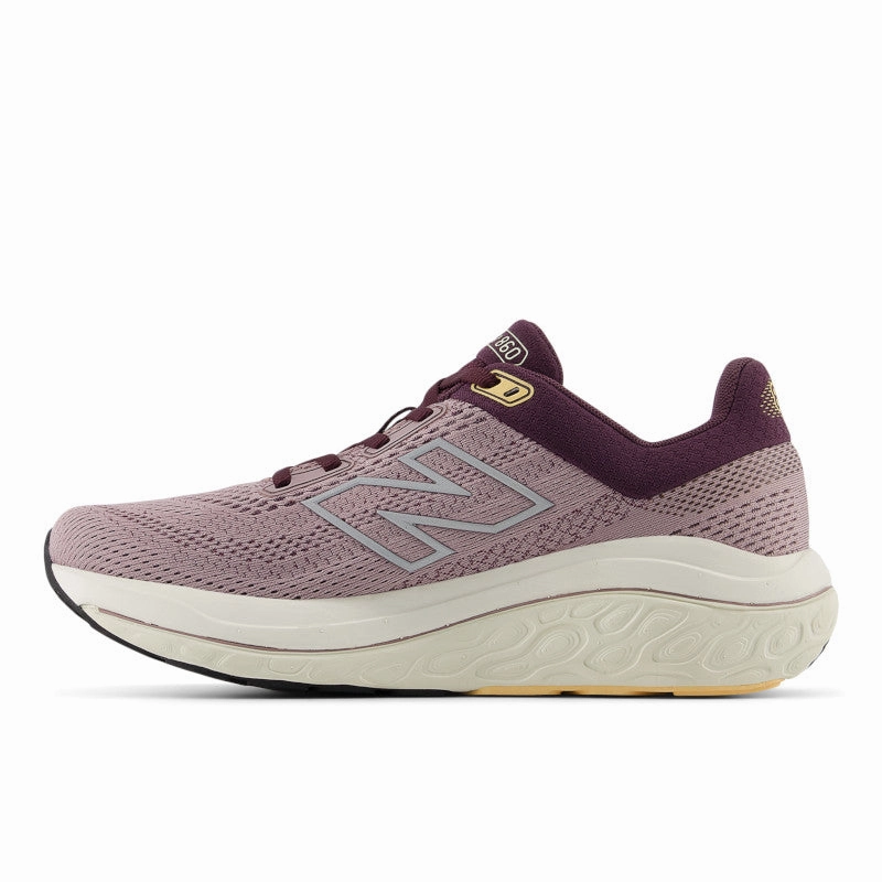 Fresh Foam X 860v14 - Ice Wine with Plum Brown and Silver Metallic - Women's Ventilation Channel Network Casual Shoes