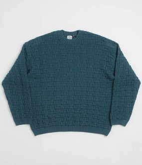 Polar Alex Sweatshirt - Petrol Blue dry cleanable