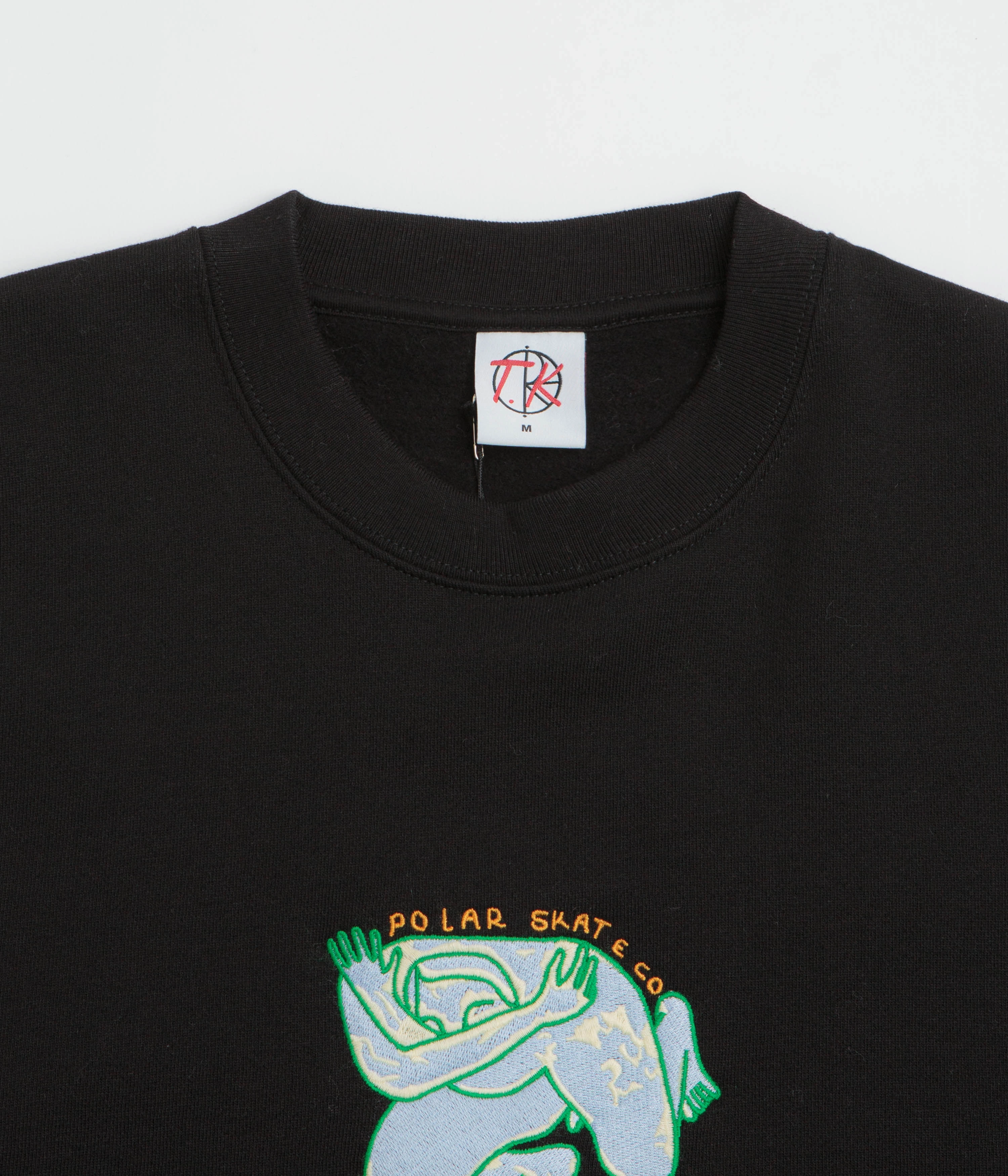 sock accents Polar Shy Bow Dave Crewneck Sweatshirt - Black