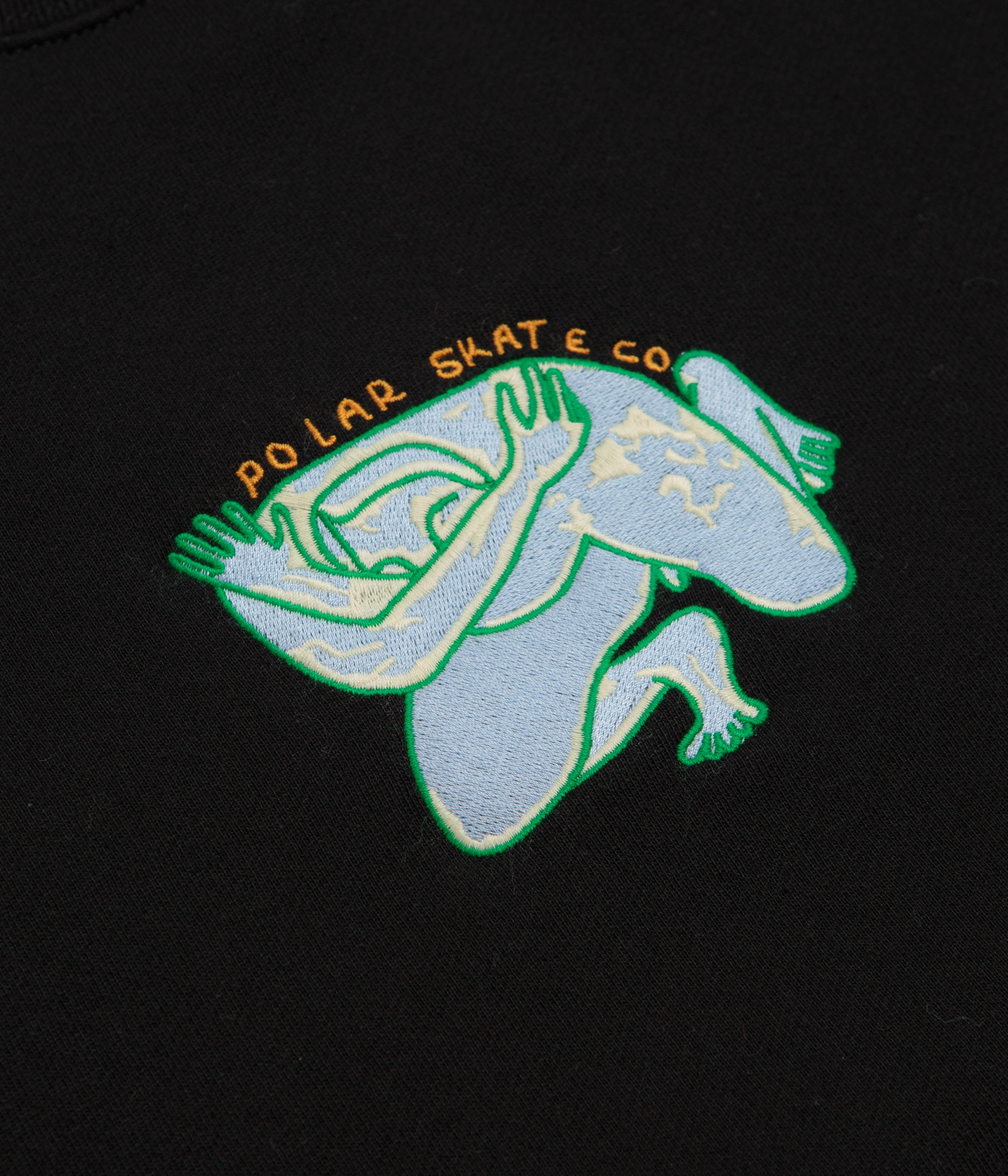 Polar Shy Bow Dave Crewneck Sweatshirt - Black product swimming suitability Versatile Top