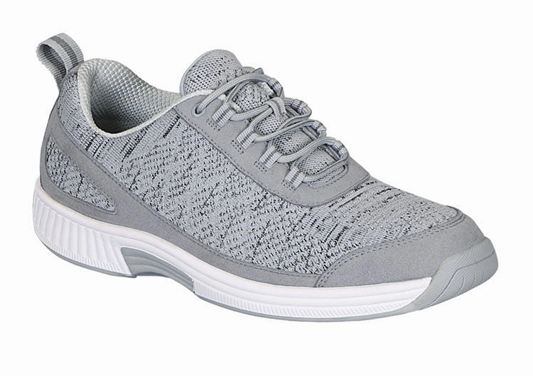 Relaxed Walk ORTHOFEET Men Lava Stretch Knit - Gray