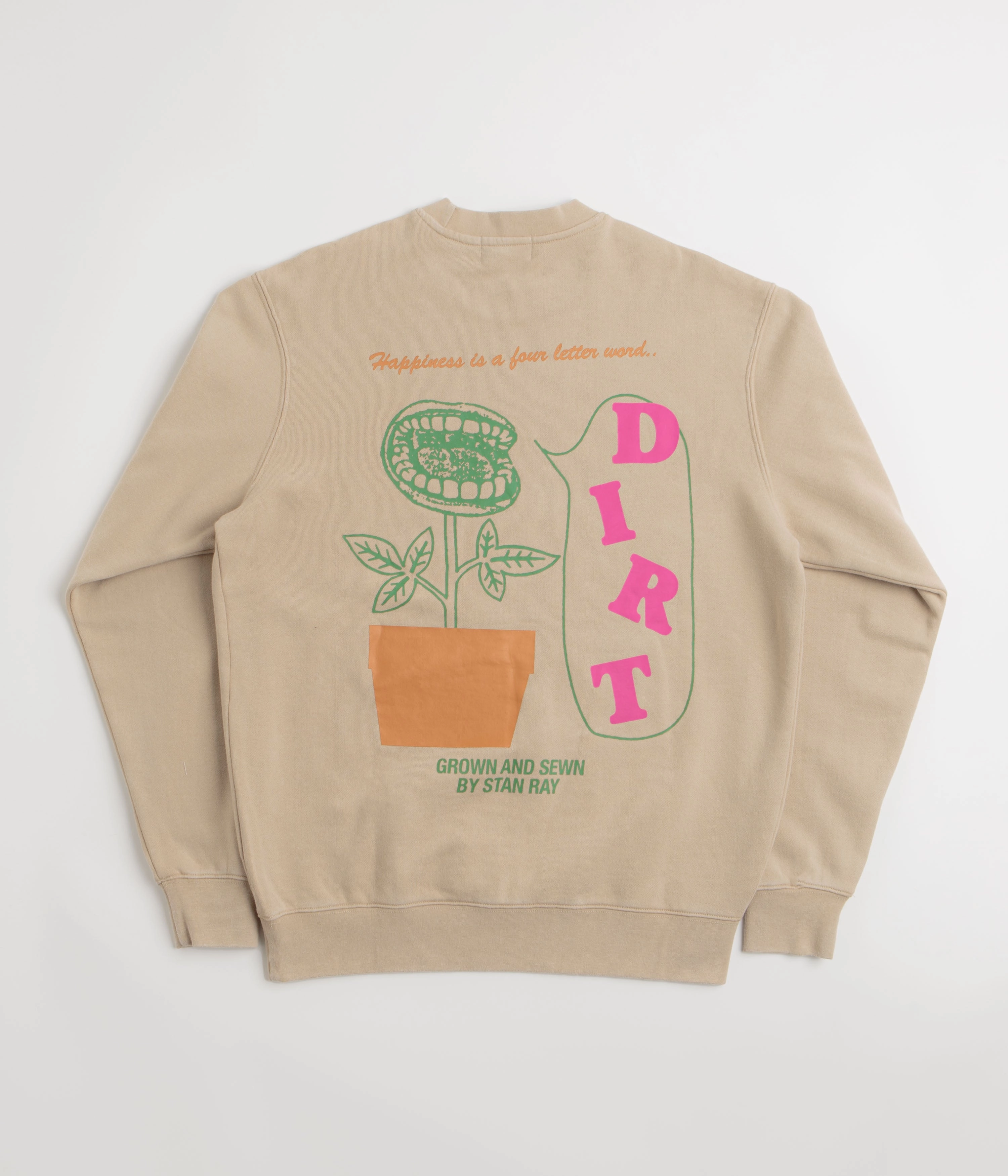 Houndstooth Stan Ray Dirt Crewneck Sweatshirt - Peyote