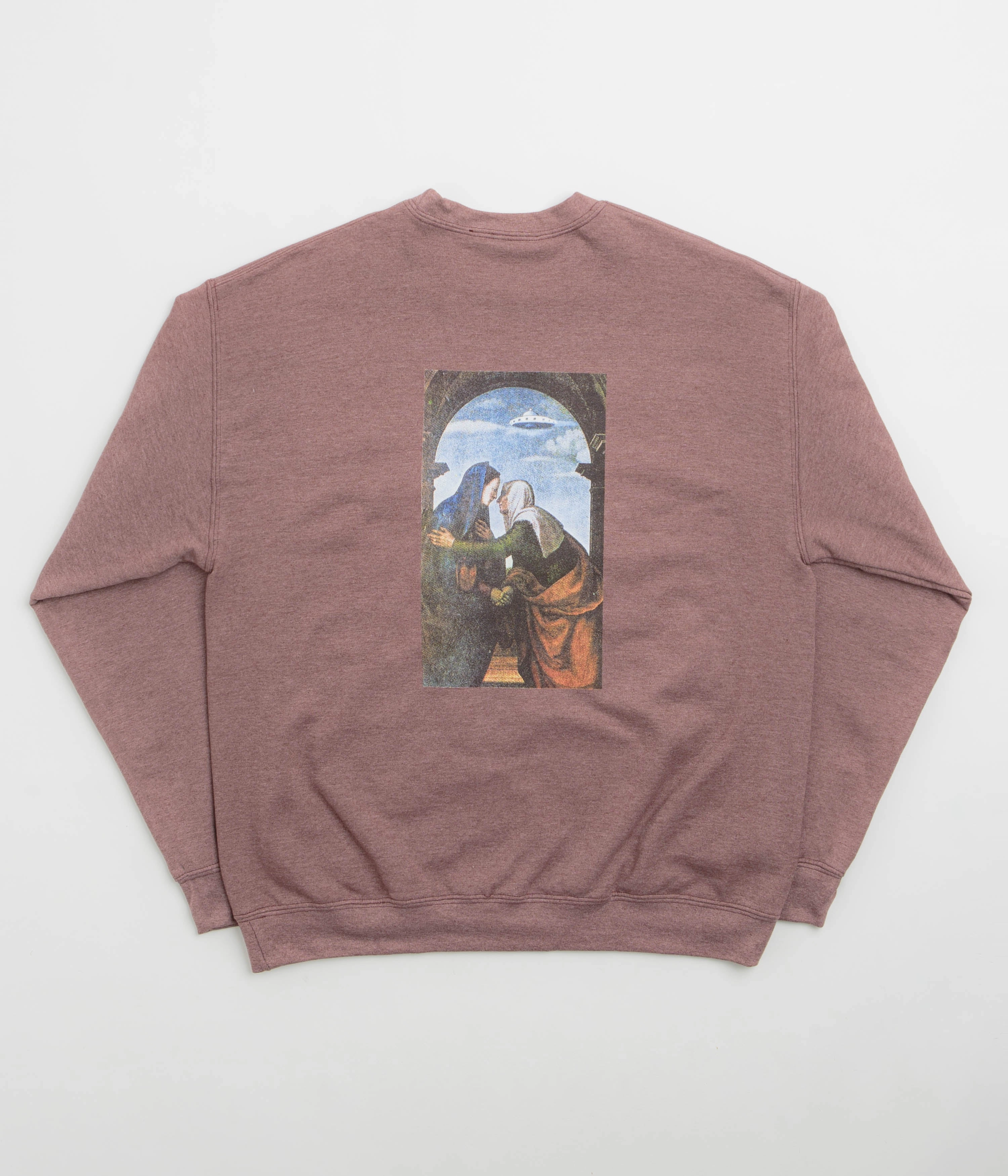 Fucking Awesome Believe Crewneck Sweatshirt - Maroon Layer Comfort Unisex Apparel