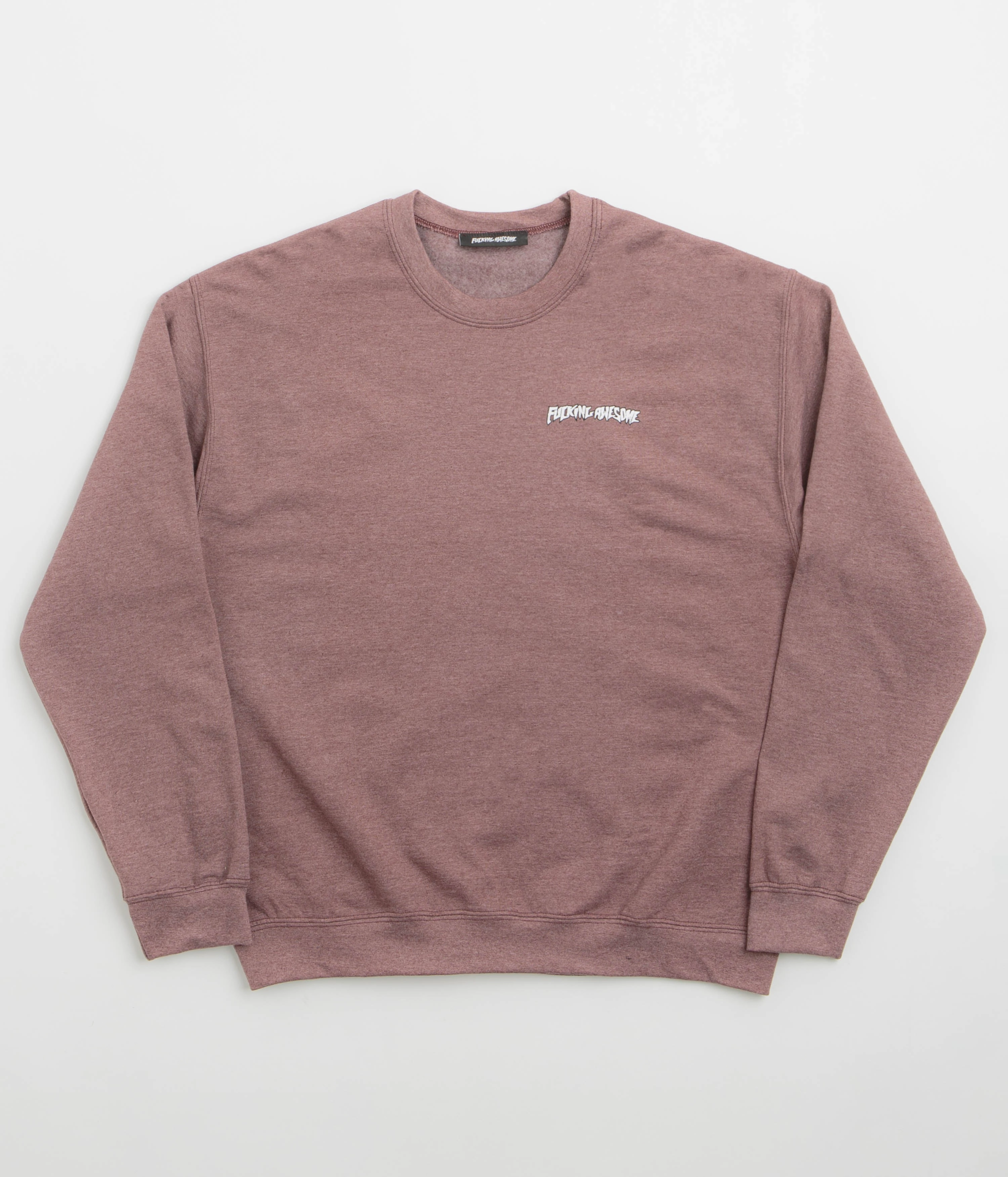 glove accents Fucking Awesome Believe Crewneck Sweatshirt - Maroon