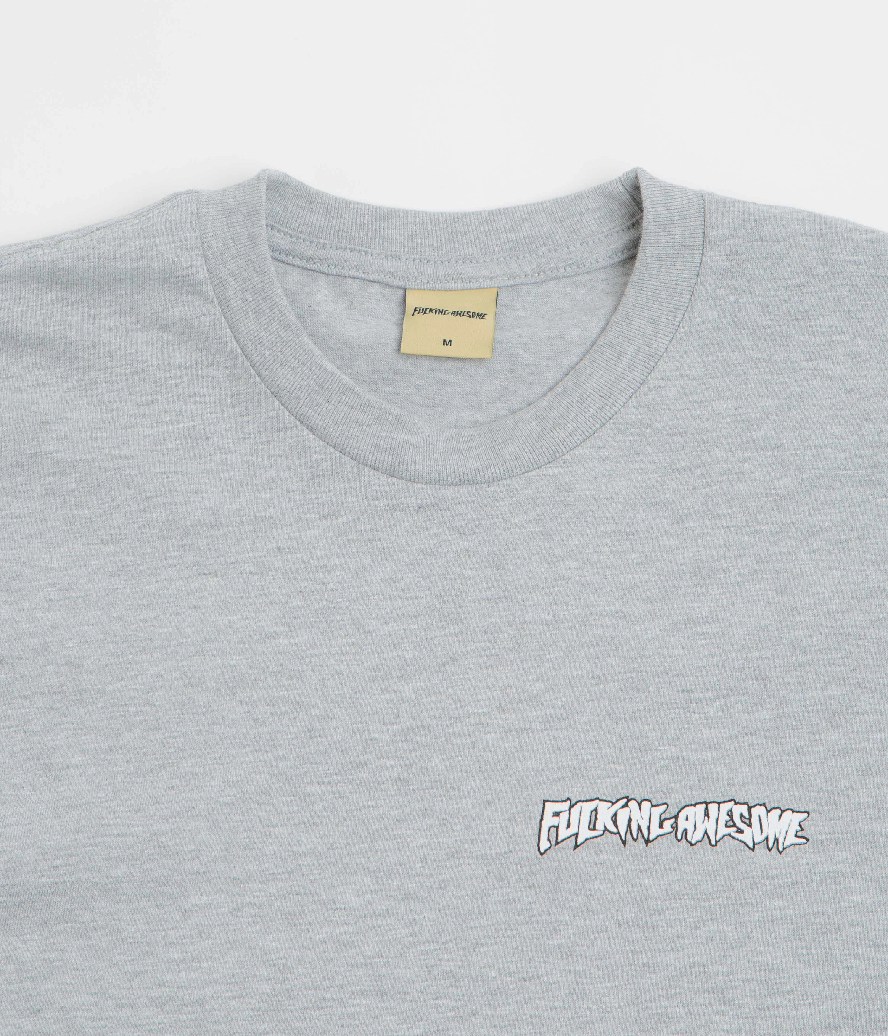 Fucking Awesome Believe T-Shirt - Grey Heather Fitted